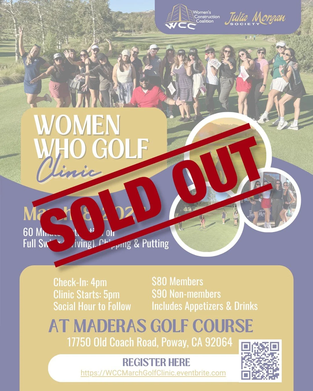 ⛳️ Women Who Golf Clinic &mdash; SOLD OUT! ⛳️ We&rsquo;re officially sold out for our March 18th clinic at Maderas Golf Club &mdash; and we couldn&rsquo;t be more excited! Thank you to everyone who grabbed a spot. We can&rsquo;t wait to see you on th