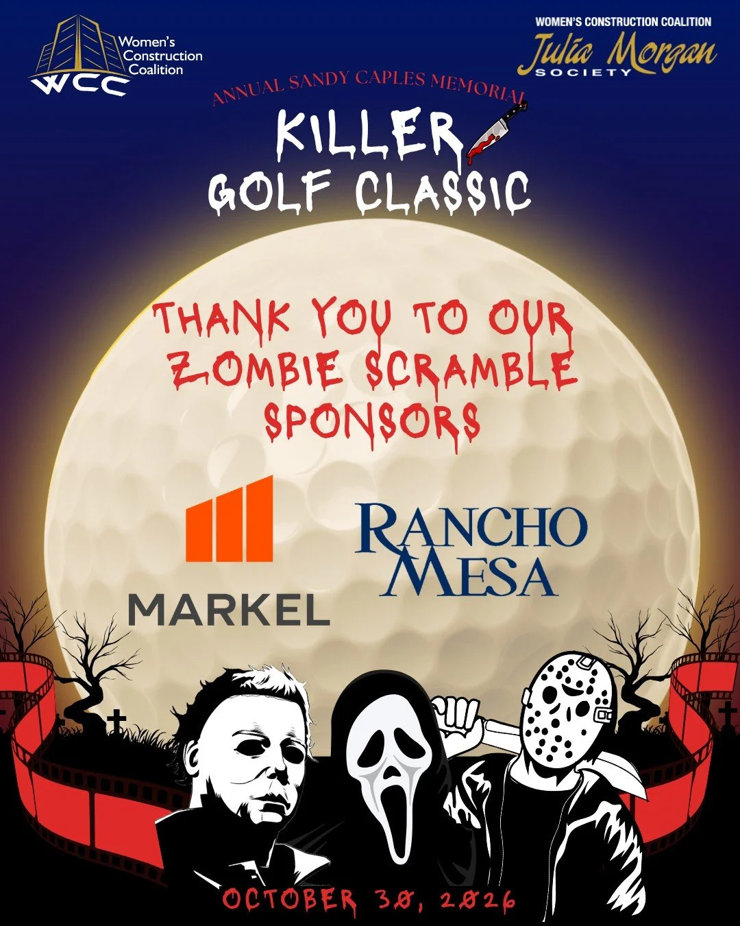 🧟&zwj;♂️ THESE SPONSORS AREN&rsquo;T JUST SURVIVING &mdash; THEY&rsquo;RE THRIVING! 🧟&zwj;♀️ A huge thank you to our Zombie Scramble Sponsors, Markel and Rancho Mesa Insurance, for helping make WCC&rsquo;s 4th Annual Sandy Caples Memorial Killer Go