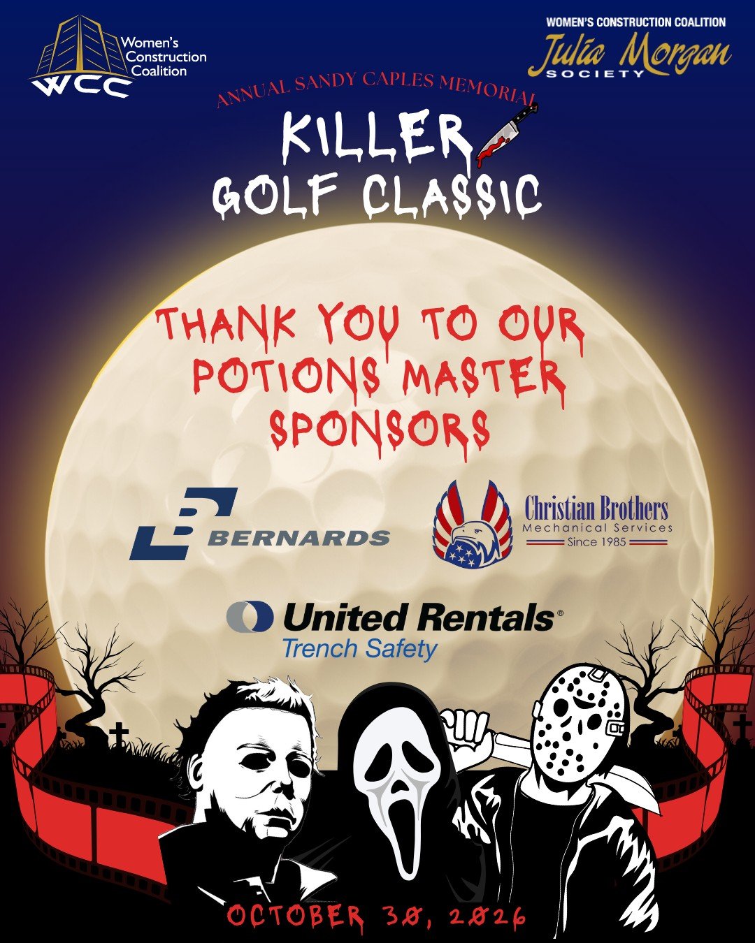 🧪 BREWING UP A LITTLE MAGIC: MEET OUR POTIONS MASTER SPONSORS! 🧙&zwj;♀️ Every great spell needs the right ingredients, and our Potions Master Sponsors are helping make WCC&rsquo;s 4th Annual Sandy Caples Memorial Killer Golf Classic a magical succe