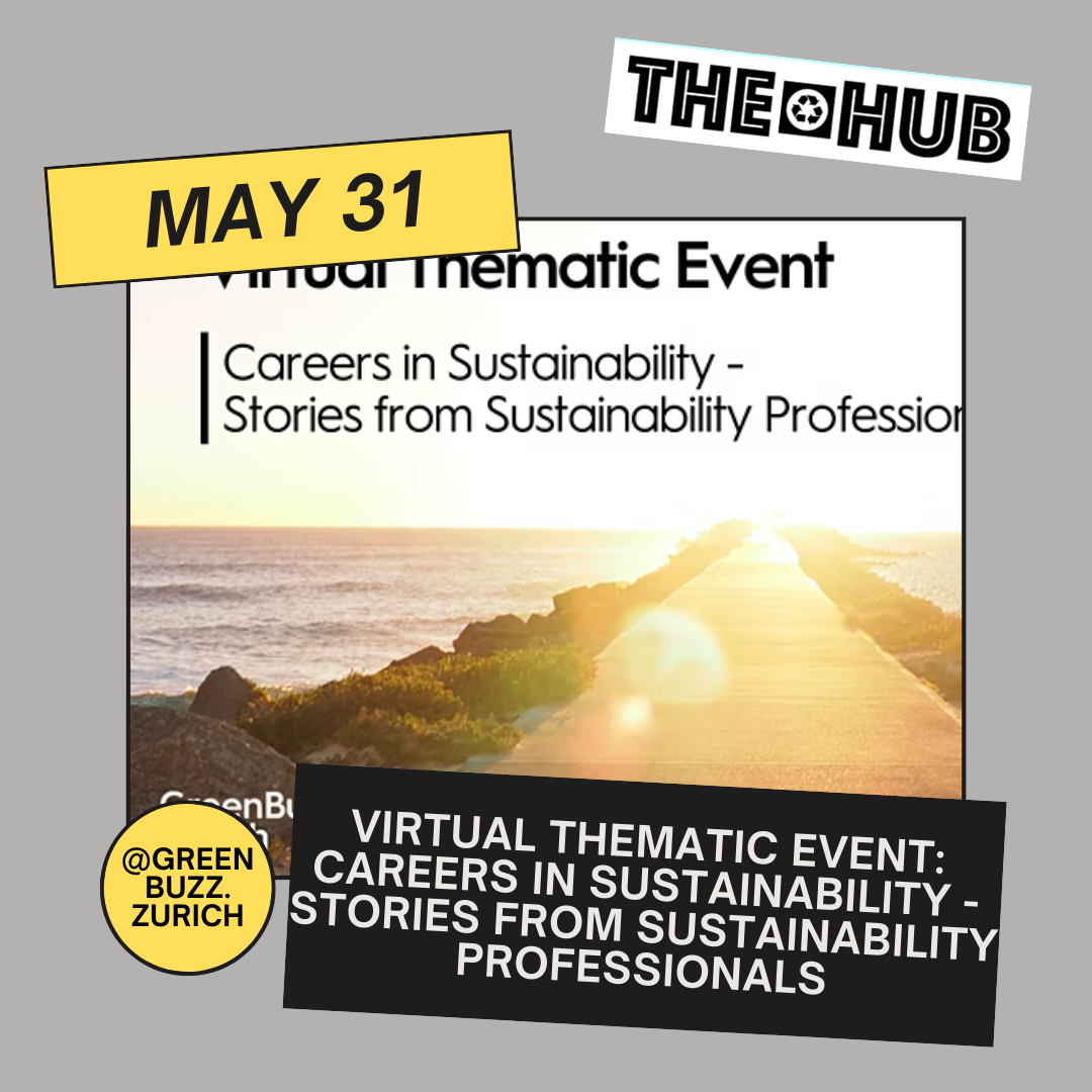 Virtual Thematic Event: Careers in Sustainability - Stories from Sustainability Professionals