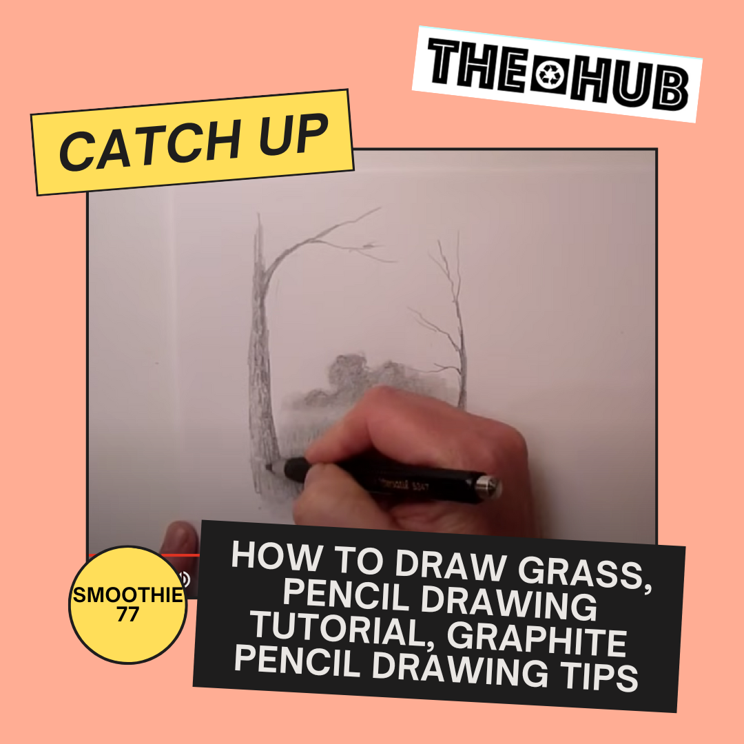 How To Draw Grass, Pencil Drawing Tutorial, Graphite Pencil Drawing Tips