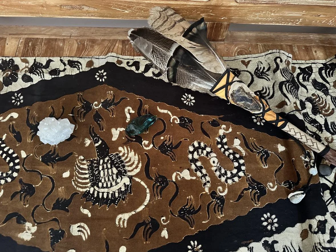 Earth spirit ancestors Ikat 3.jpg