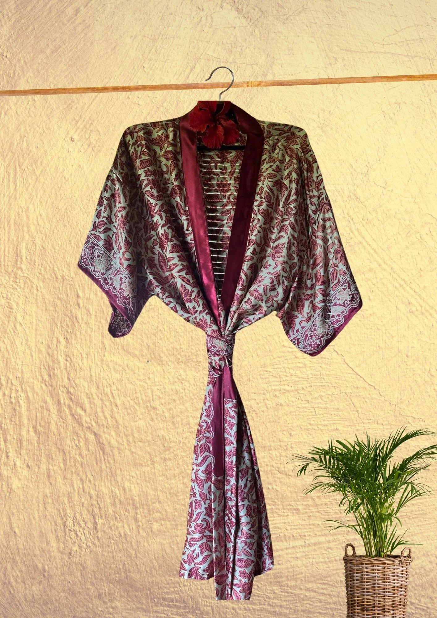 Silk Kimono Robe Batik Luxe Tantric Red 3.jpg