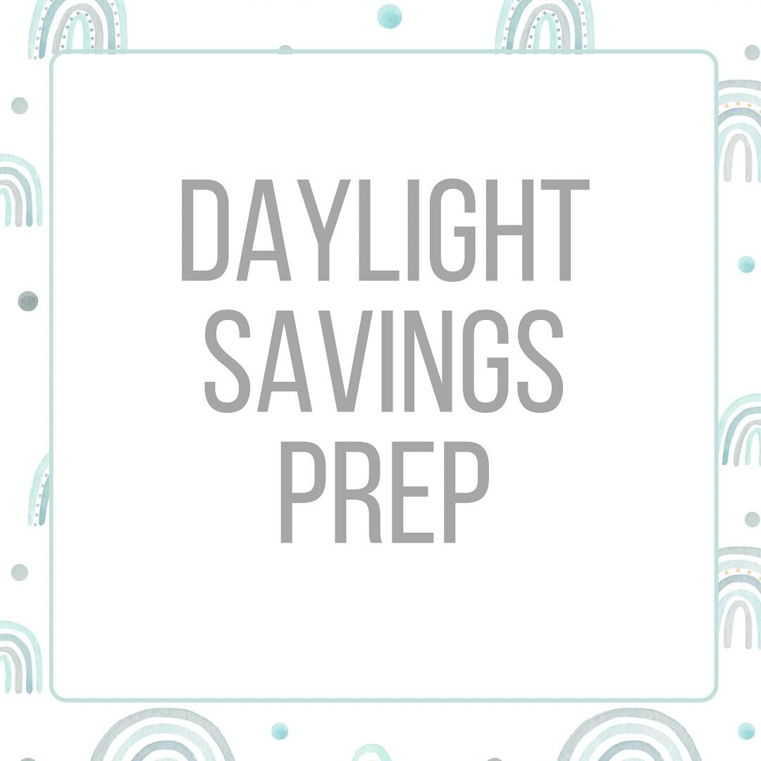 ⏰ Daylight Savings is this Sunday the 10th!  Nervous? Don&rsquo;t be.. this one is easy breezy.

☀️Have an early riser?  Well this is in your favor!! 👉🏻 Do nothing! On Sunday your little one will wake 1 hour later 🎉

☀️If your child is waking betw