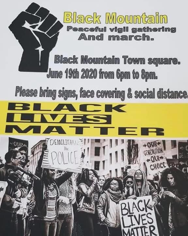 Black Lives Matter march and vigil set for Black Mountain
