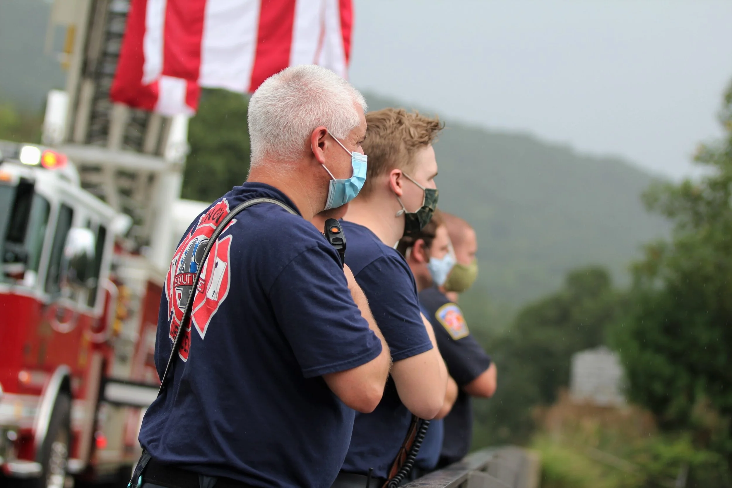 Black Mountain, Swannanoa and Fairview Fire Departments salute Ryan Hendrix