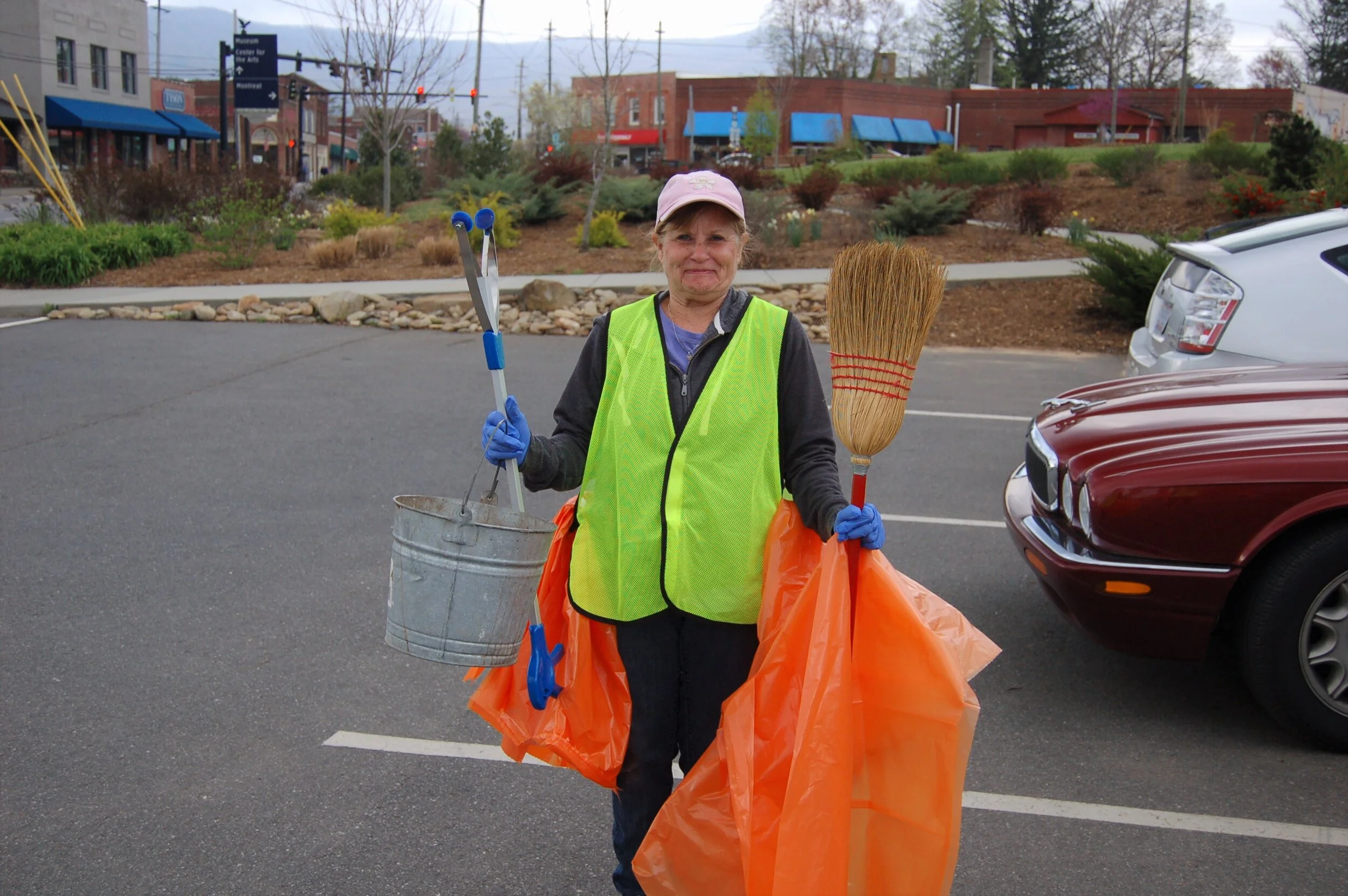 Help sweep the litter away
