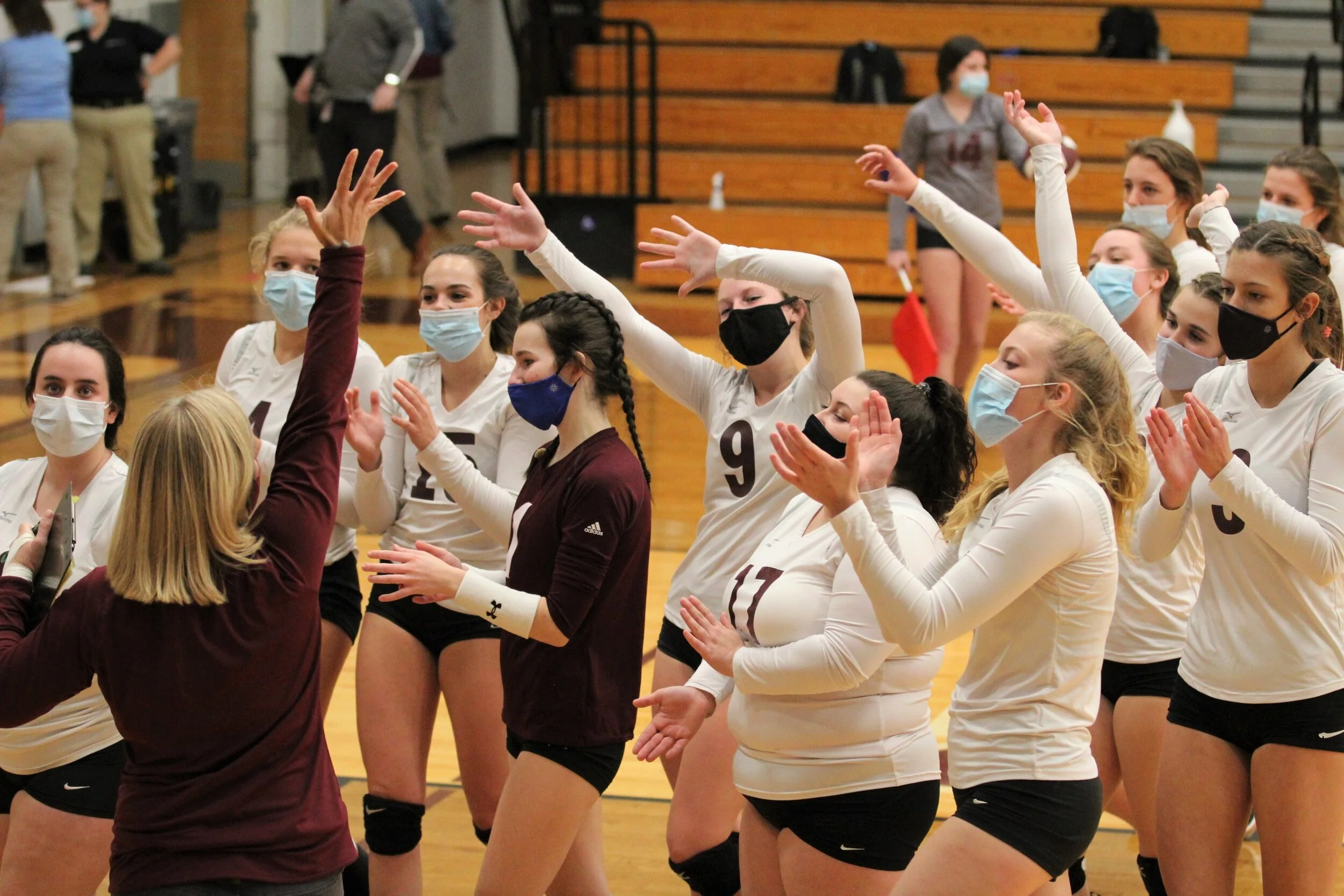 Warlassies spike Mitchell in volleyball home opener