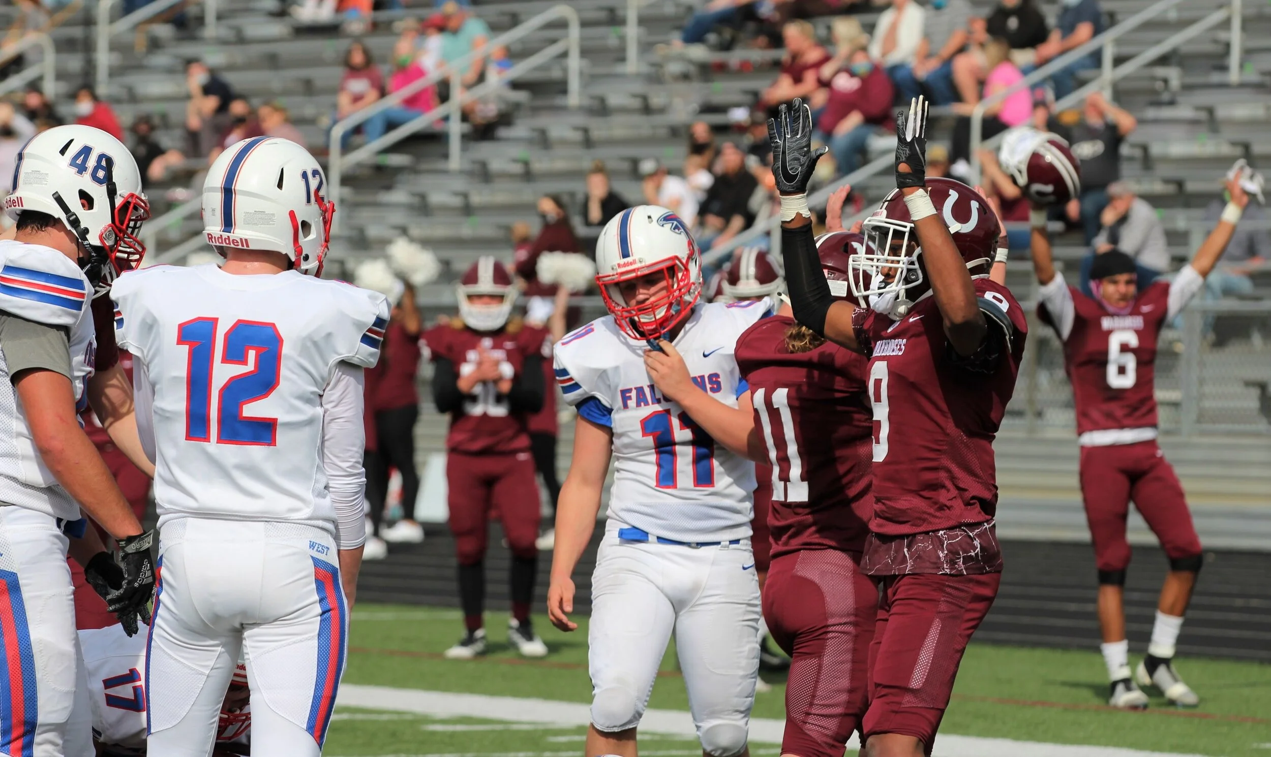 All maroon in Warhorse Stadium