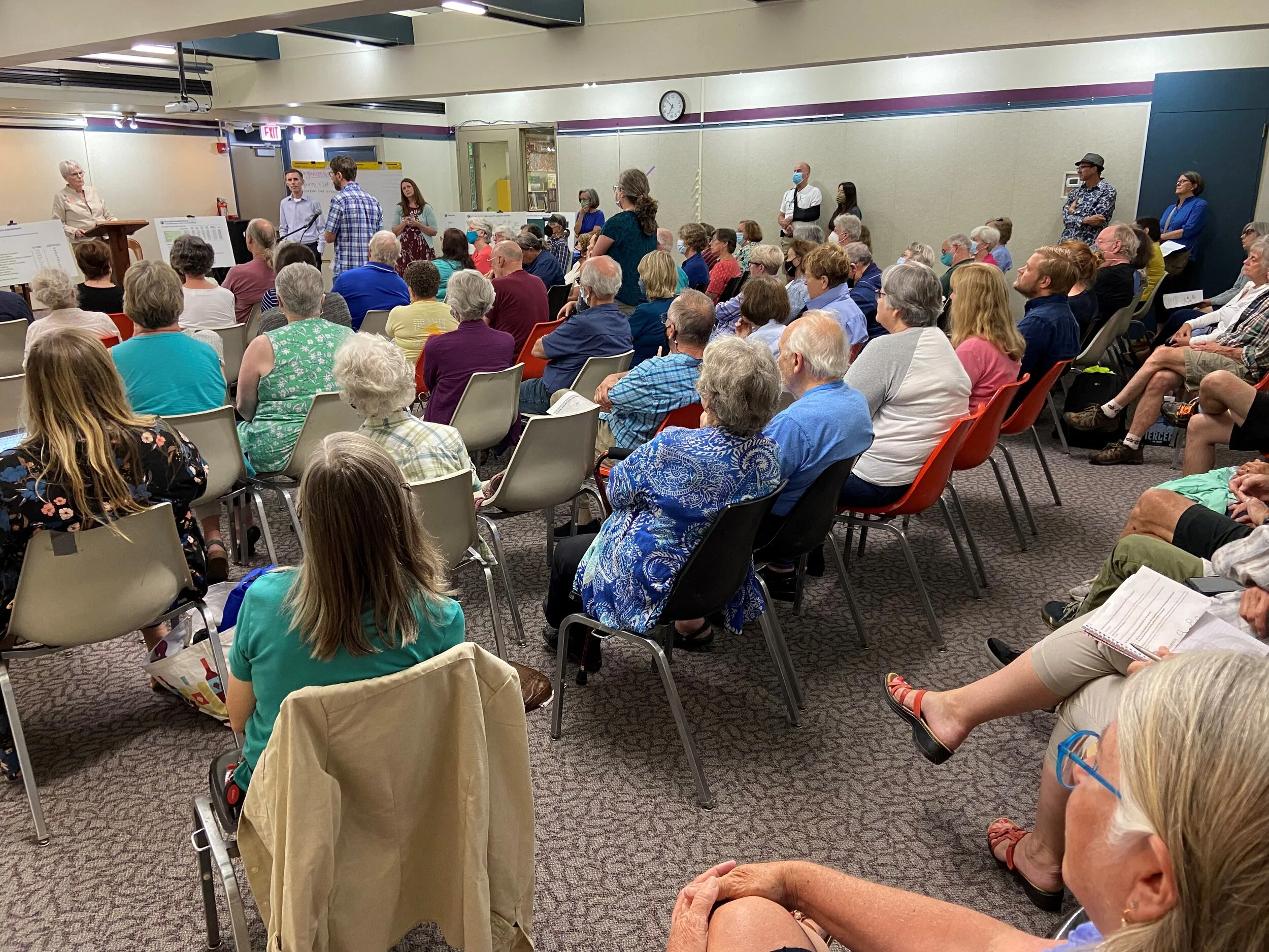 Packed meeting favors current Black Mountain Library location