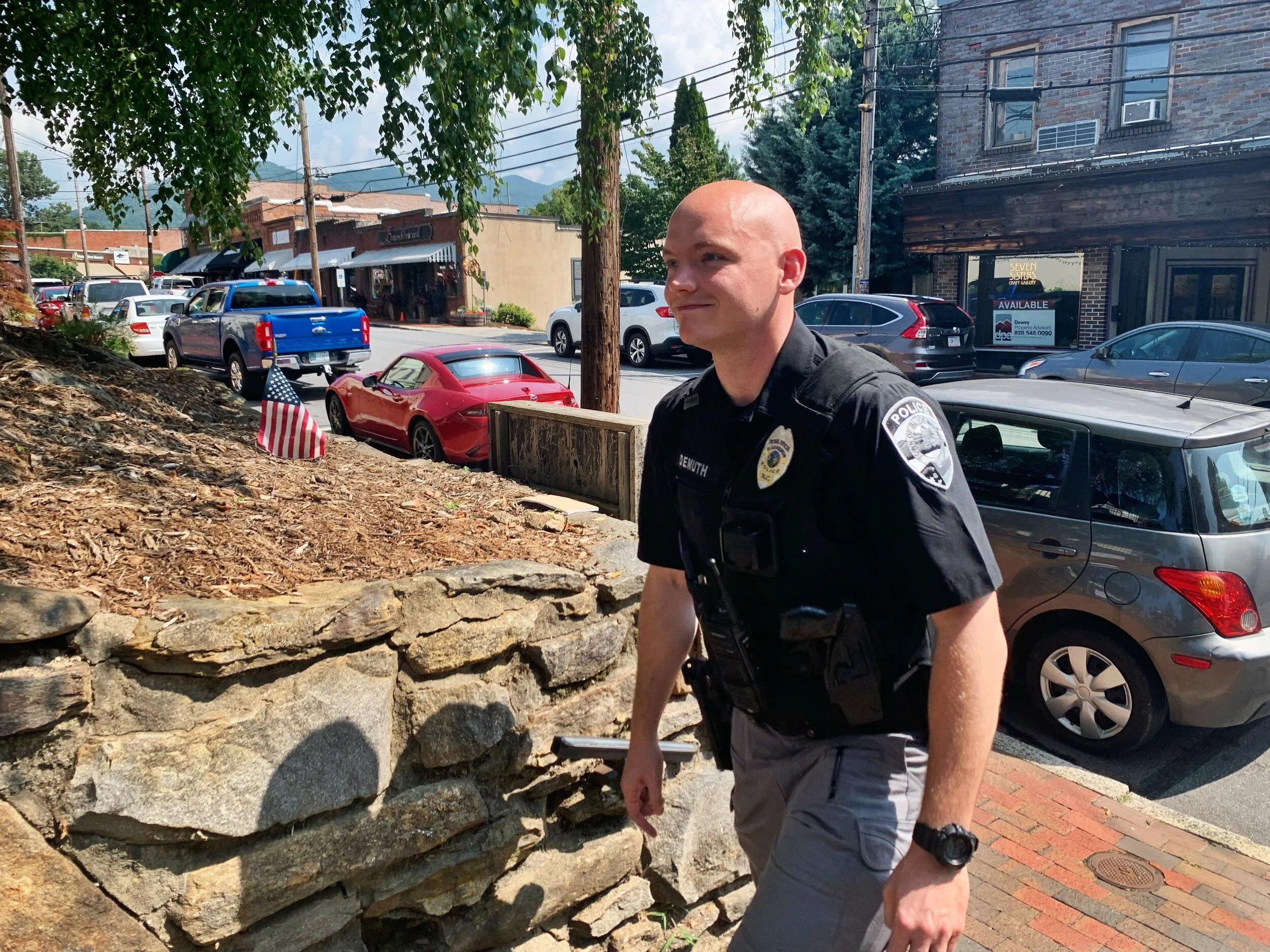 On the downtown beat