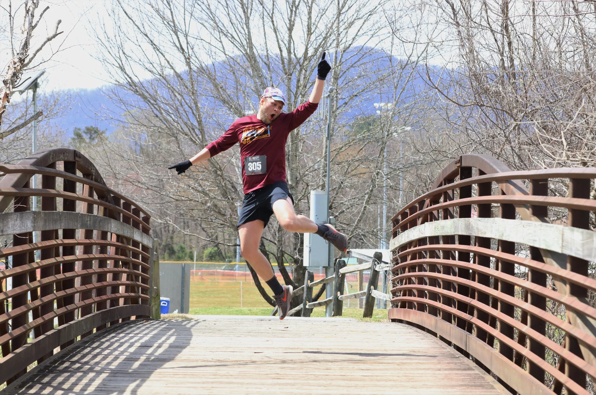 Snowy spring weather welcomes Black Mountain Greenway Challenge
