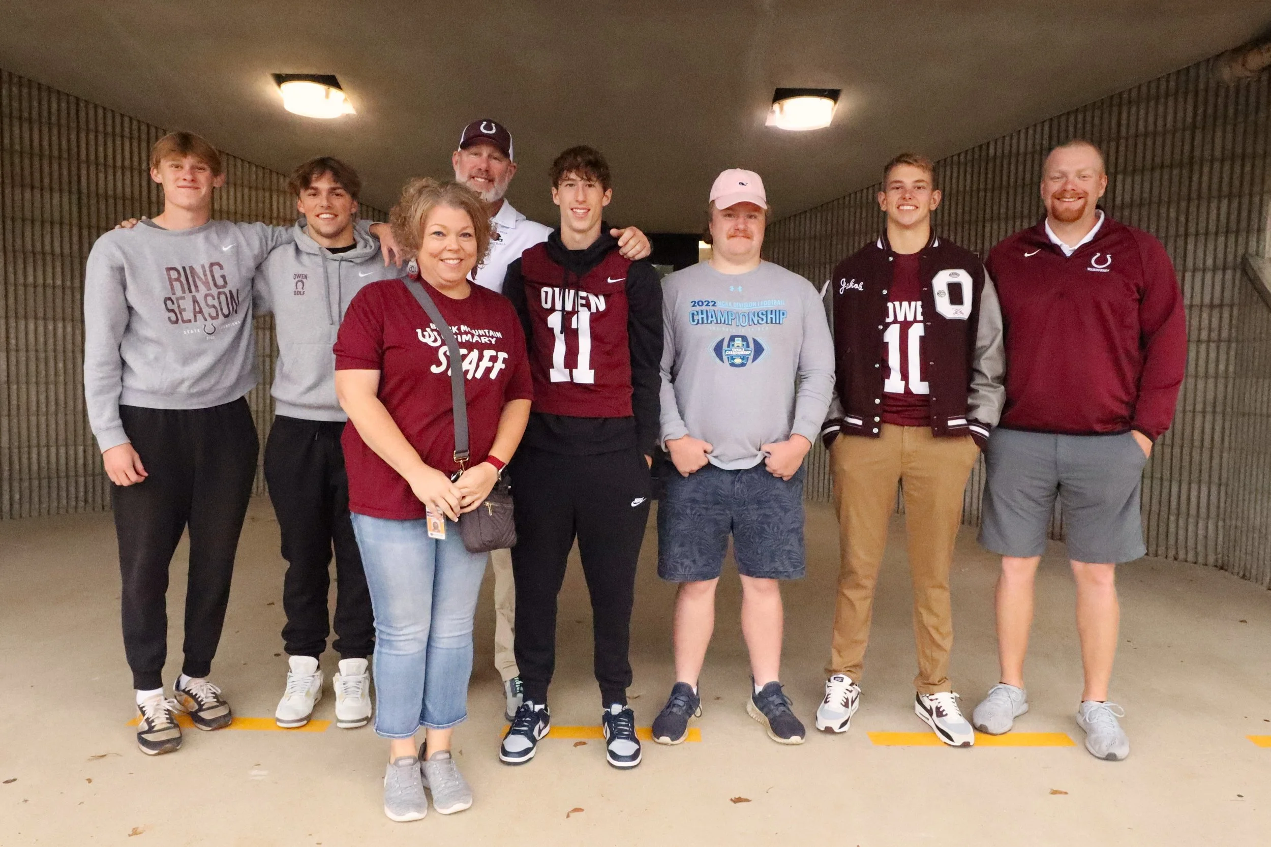 Owen District students receive game day greeting