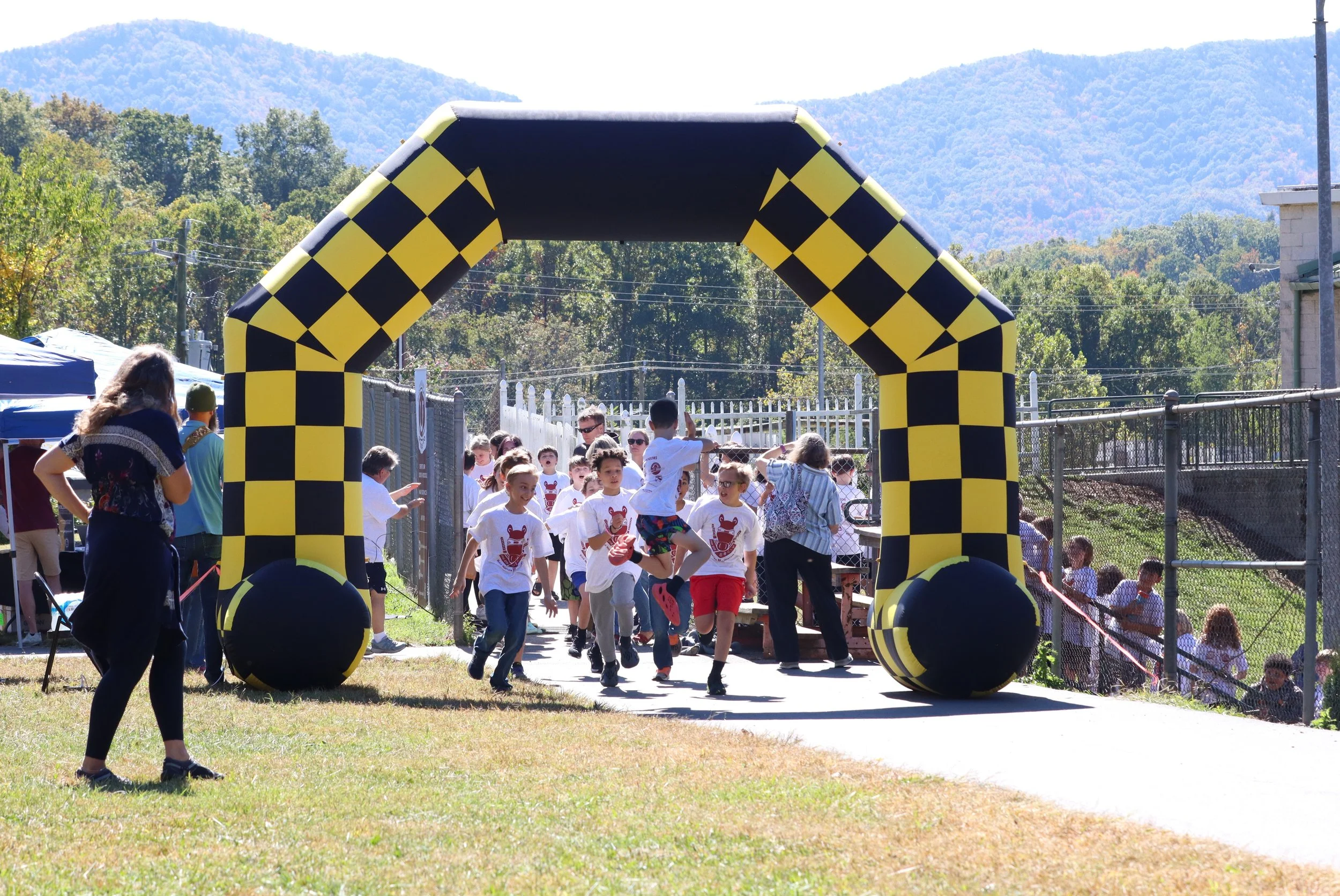 Black Mountain students head outside for a day of fun in the sun
