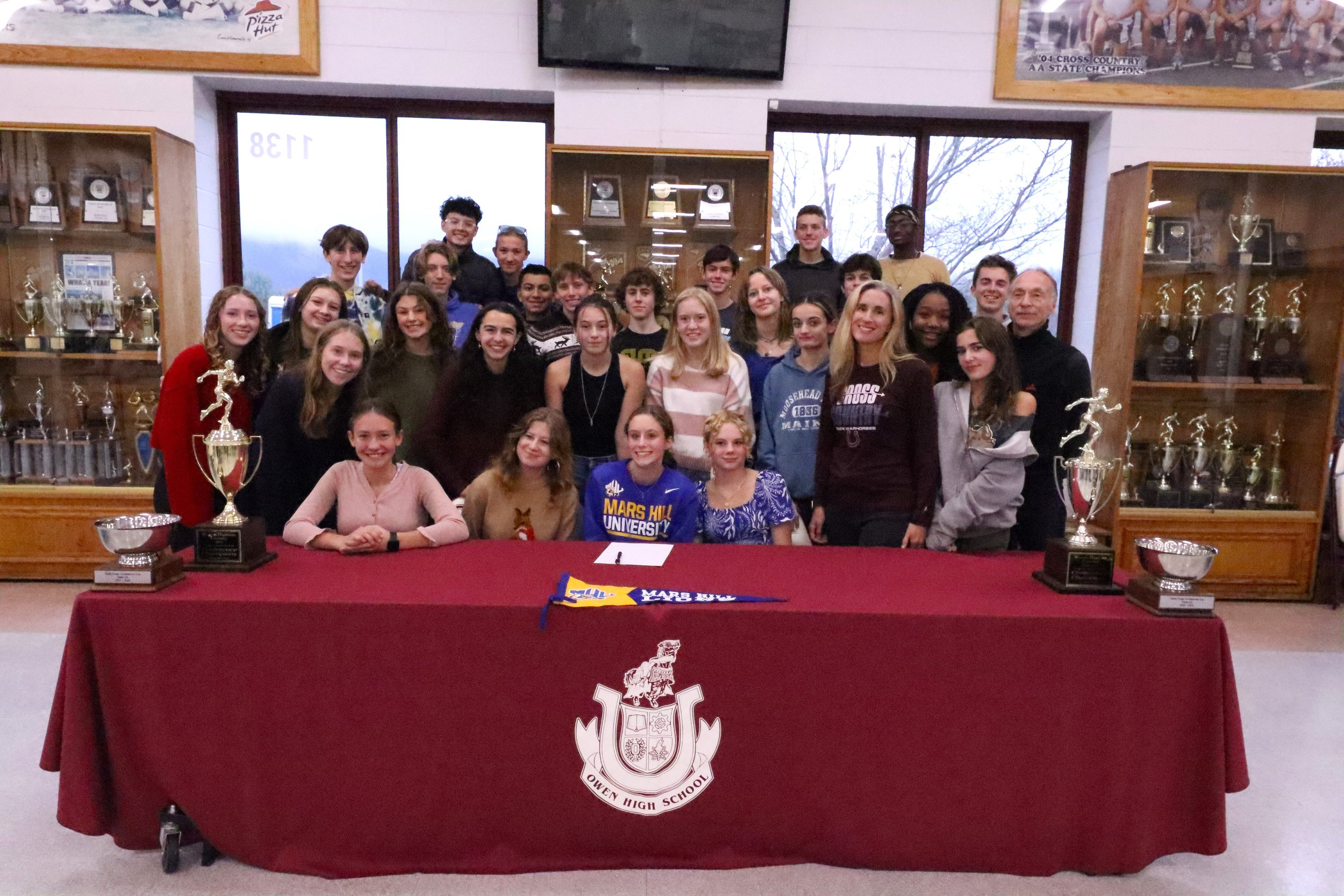 Owen distance runner charts course for Mars Hill University