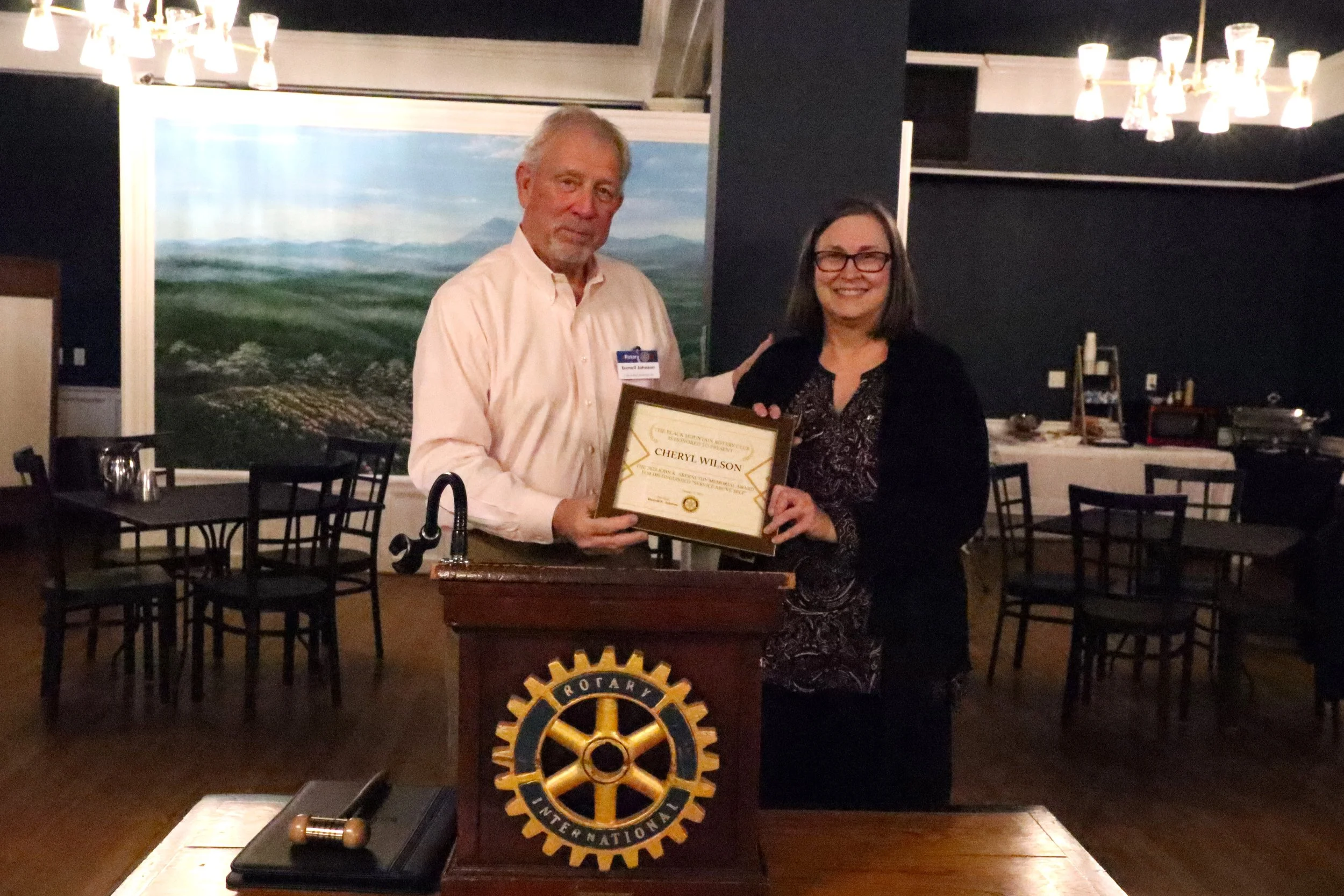 Cheryl Wilson honored for 'service above self'