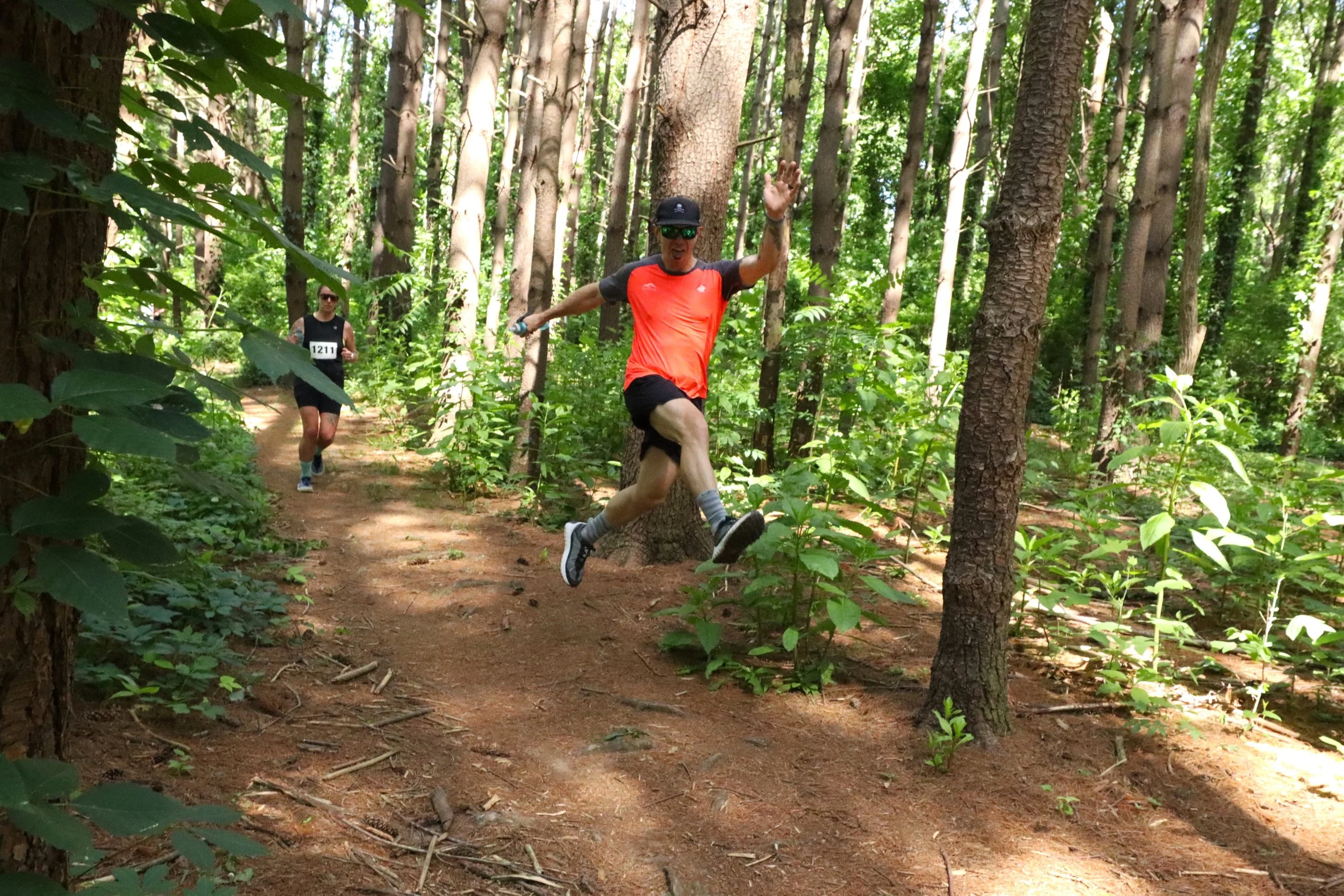 Battling a behemoth on the trails 