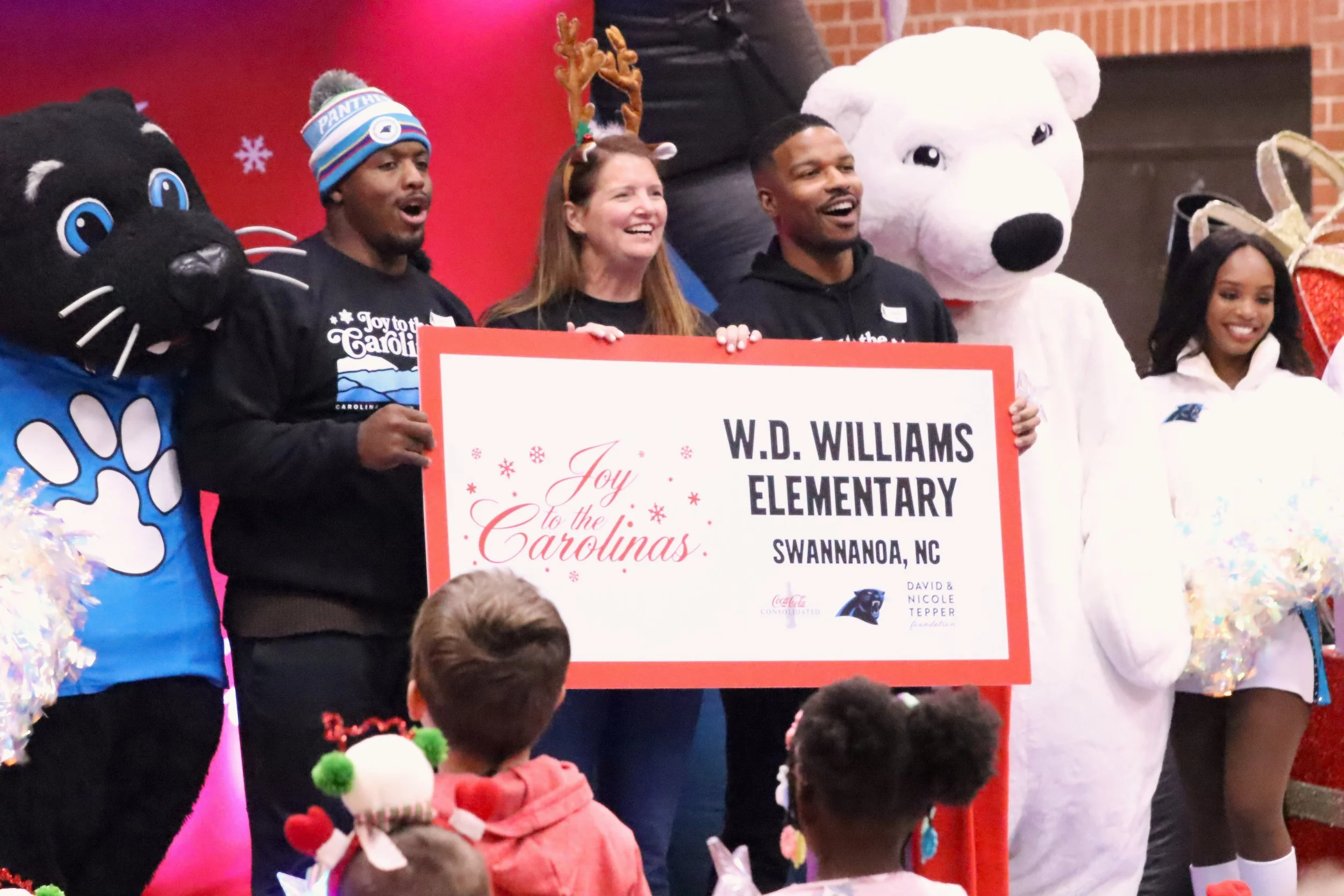 Carolina Panthers partnership brings smiles to W.D. Williams Elementary School