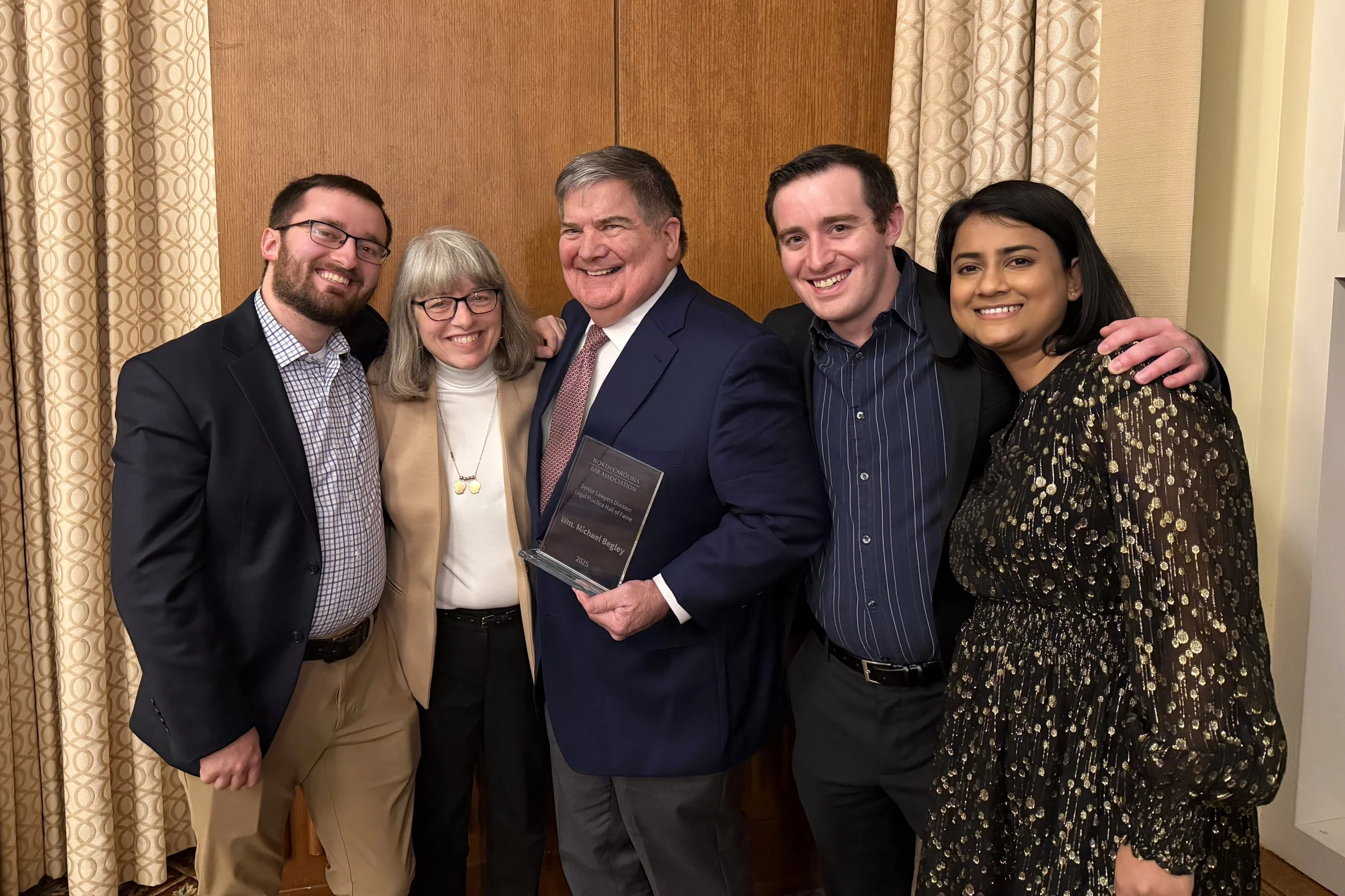 Humility and service earn Mike Begley a place in the N.C. Legal Practice Hall of Fame