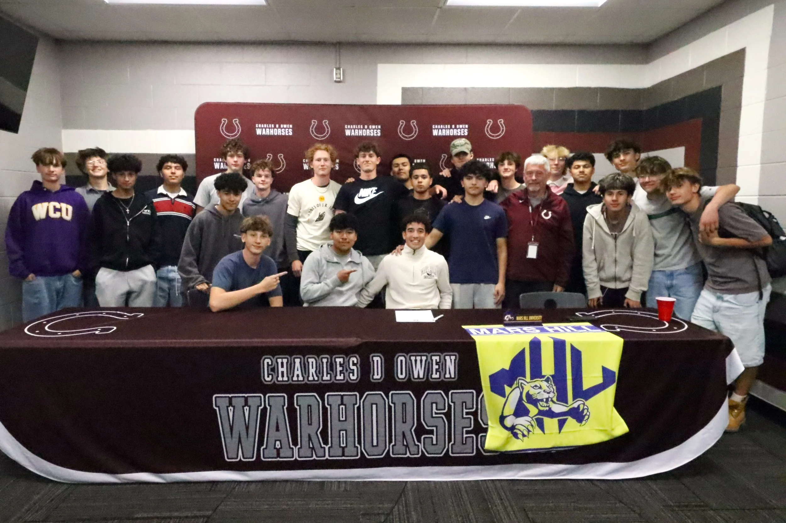 Spencer Woolley breaks away to Mars Hill University
