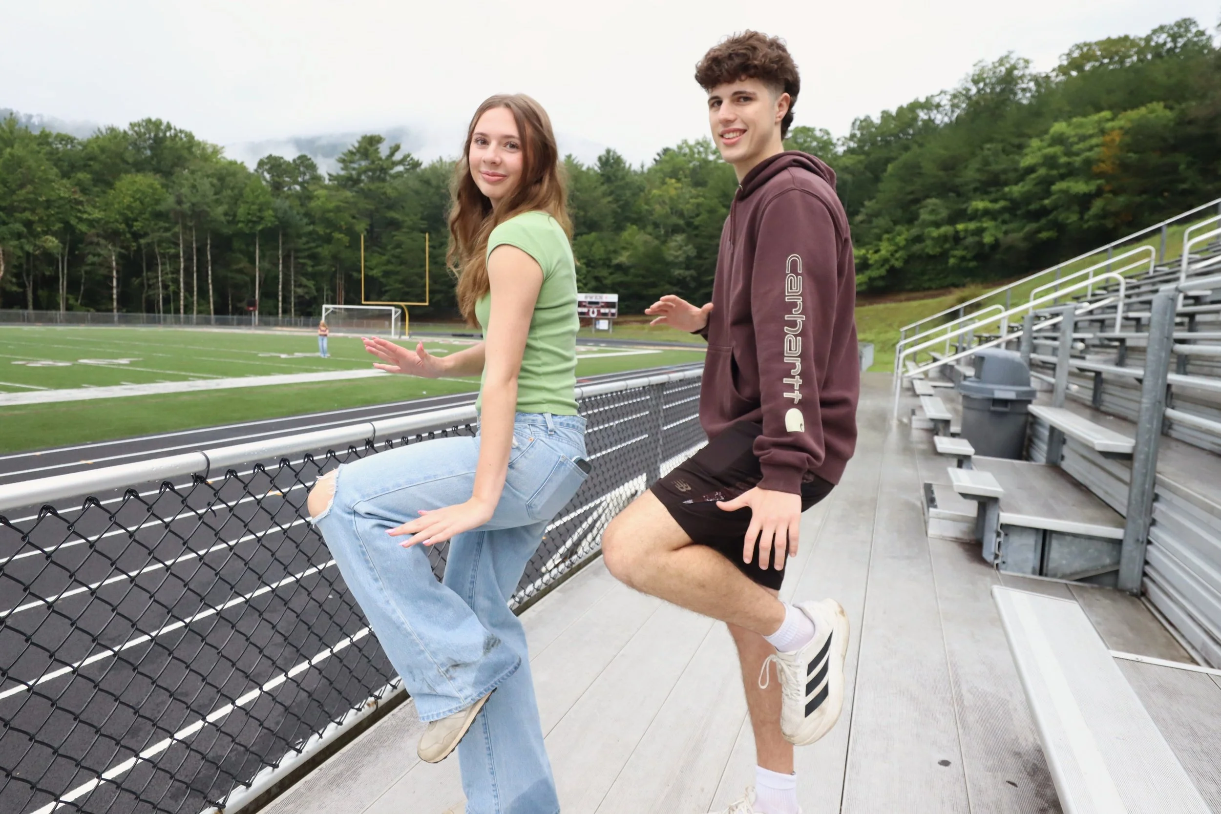 Adeline West and Asher Lewkowicz - Volleyball