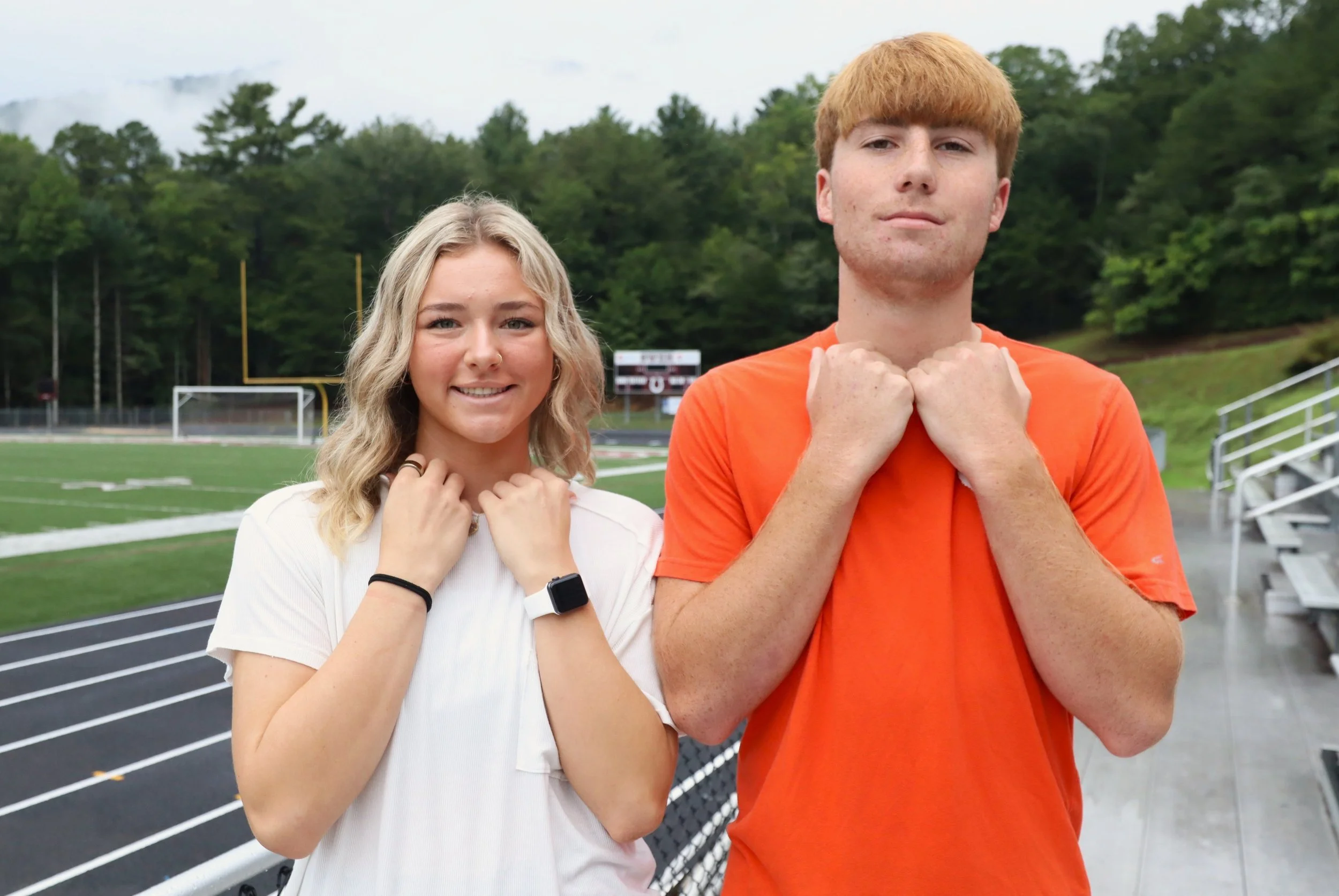 Kenzie Robinson and Emerson Autrey - Football
