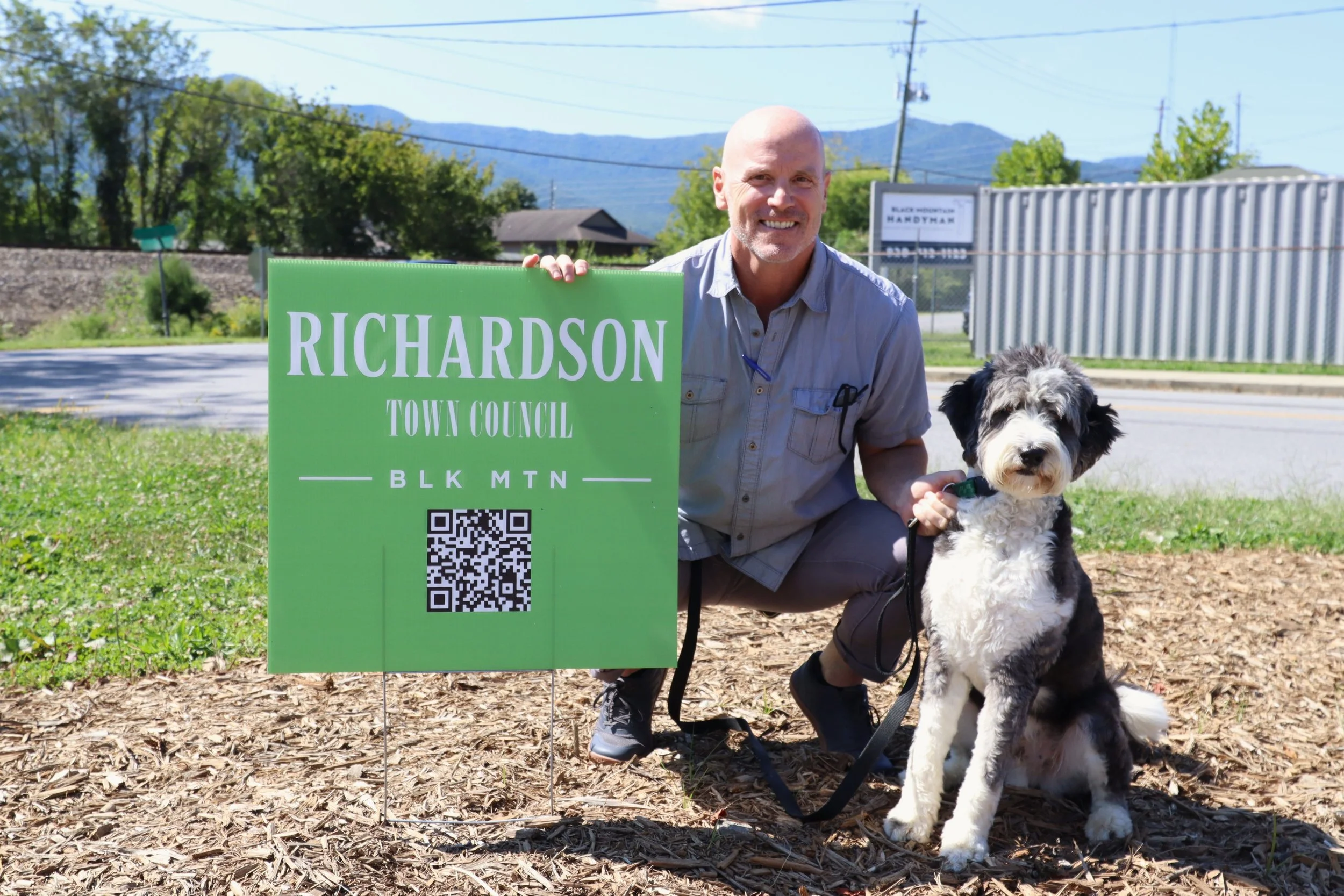 John Richardson is serious about standing up for Black Mountain businesses