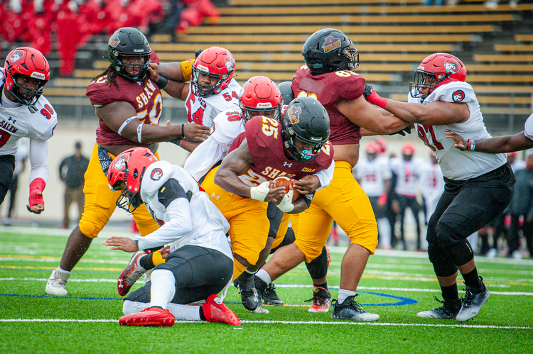 Sidney Gibbs sets career rushing record for Shaw University — The