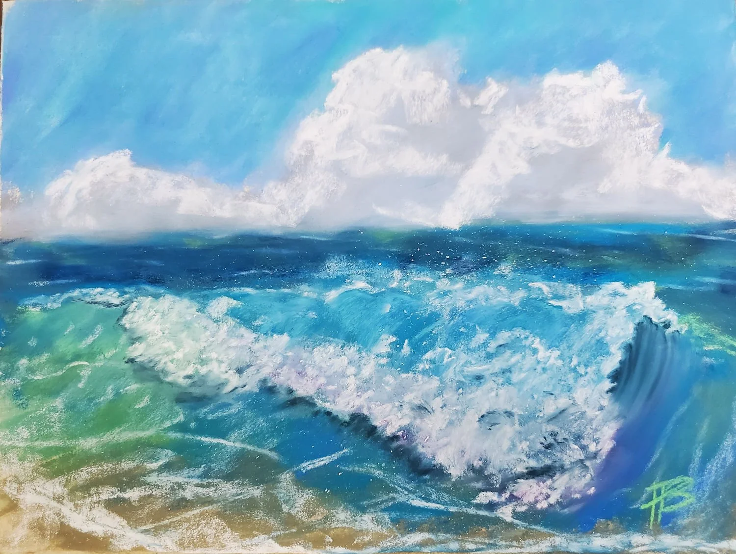 Incoming Waves 12 x 9