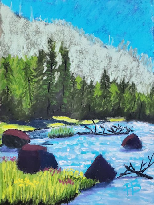 Yellowstone Morning Madison 9 x 12
