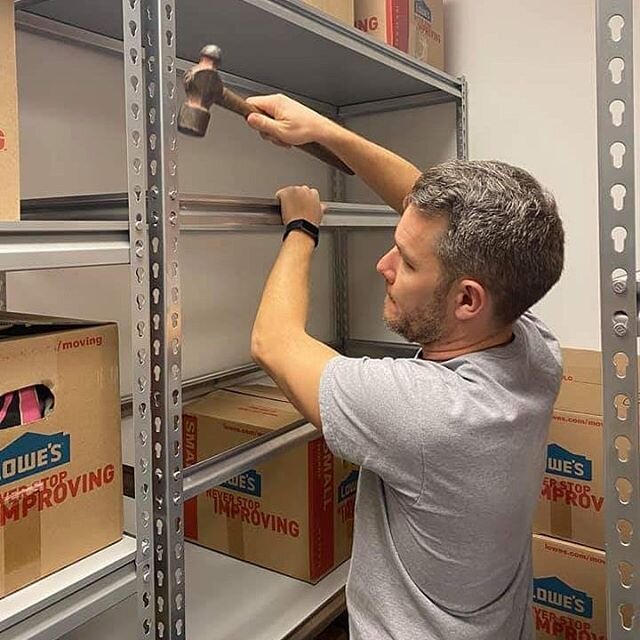 We are working hard at making the new USA 1033 shipping/ distribution location.  For any of you who like to know what happens behind the scenes. More pictures will be coming soon. But for now, Jonathan is hard at work assembling shelves and making a 