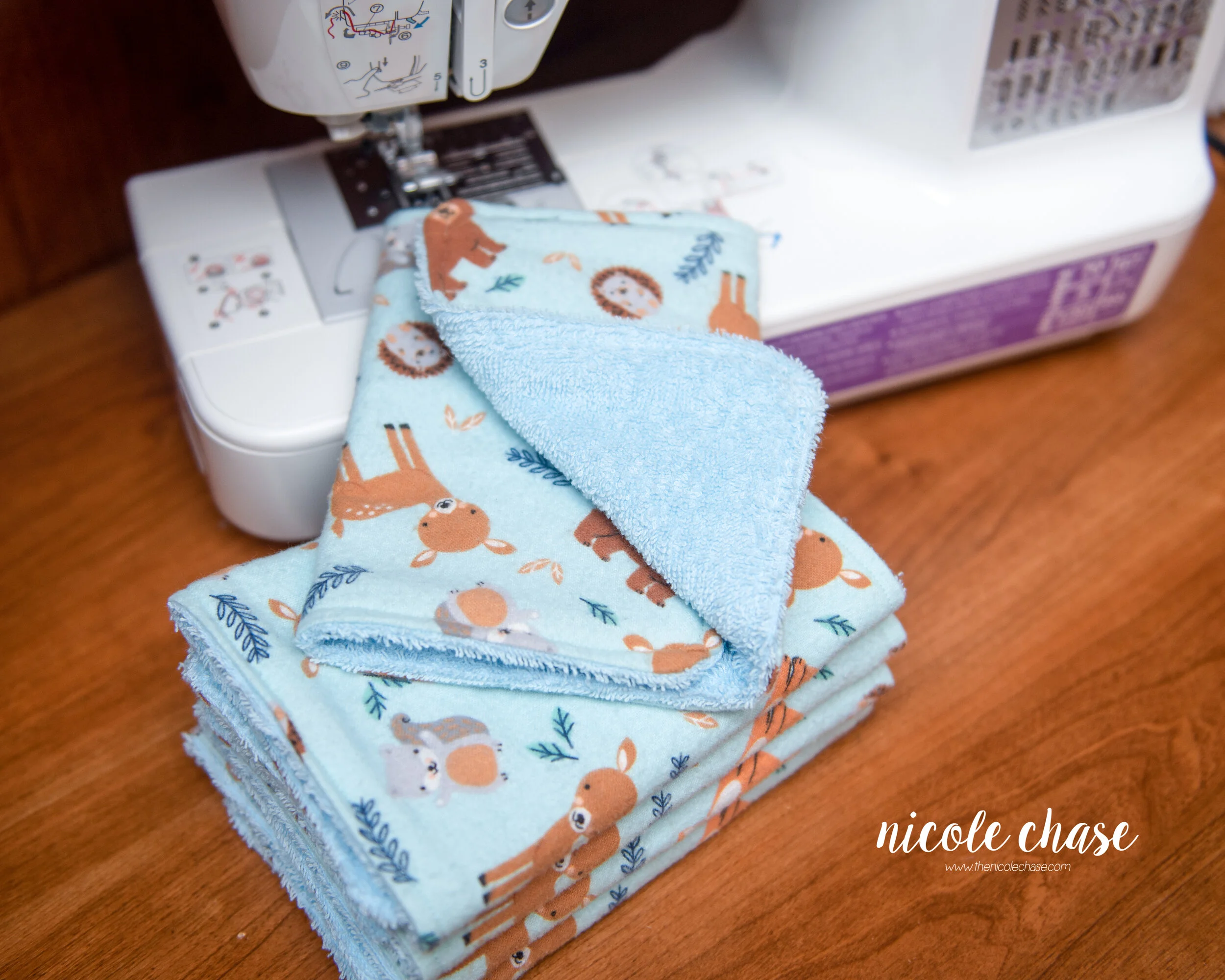 Beginner Burp Cloths Sewing Tutorial — Nicole Chase Free Crochet