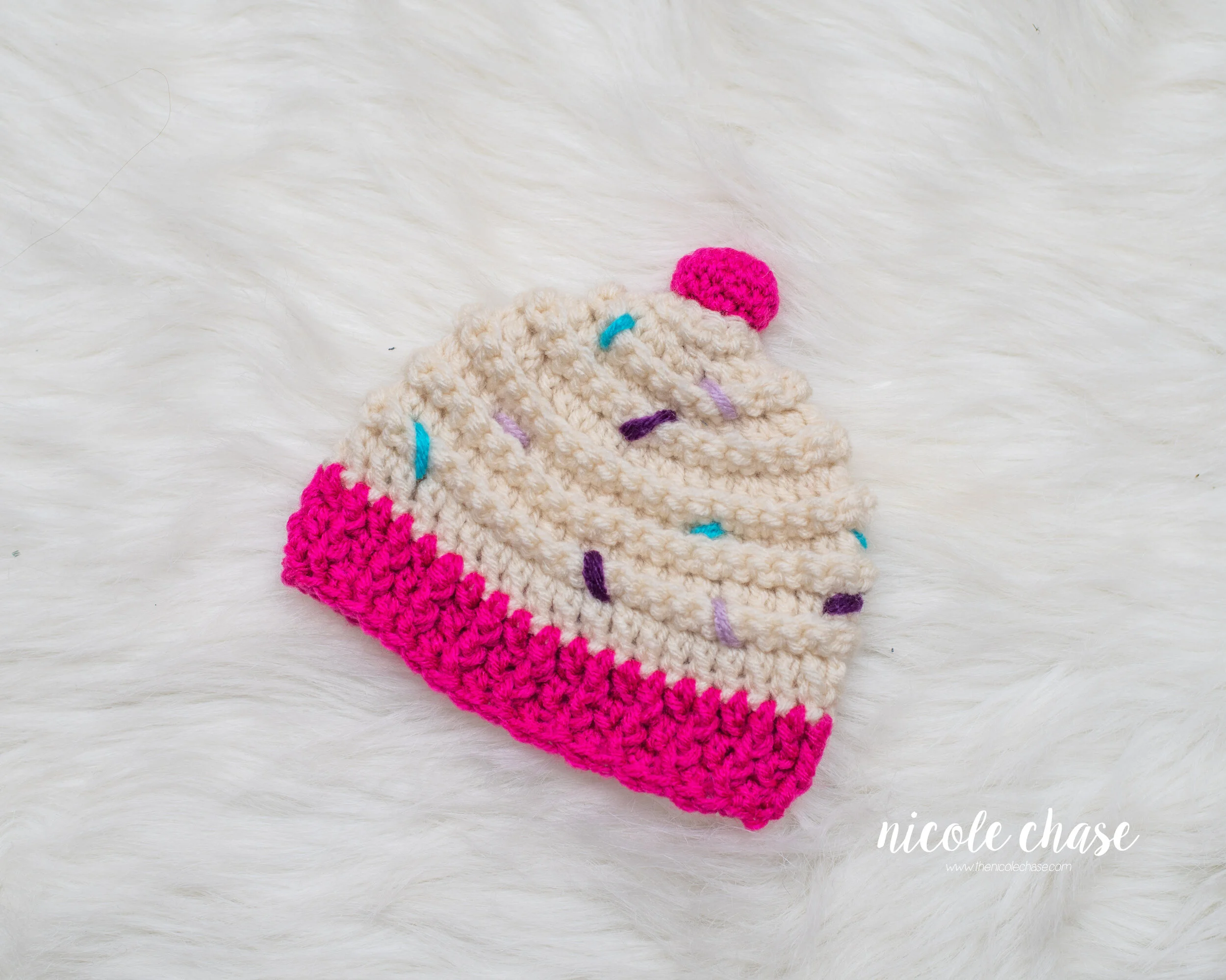 Sweet Cupcake Hat - Free Crochet 