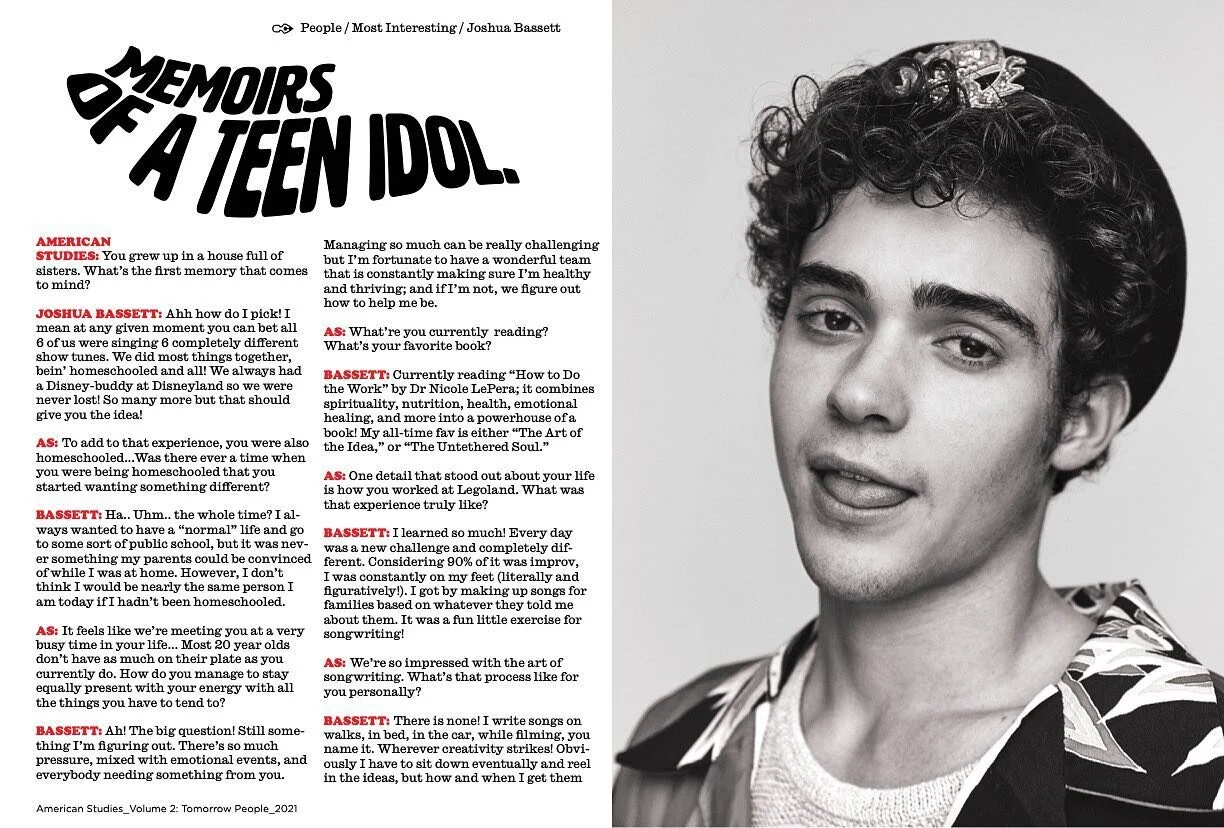 @joshuatbassett in Vol II
Link in our bio to purchase ❌🅾️💘

📸 @_isaacanthony 
👕 @kirstenmcgovern 
💈 @melissa.dezarate 
✒️ @diodiehard 

#hsmtmts #joshuabassett #rickybowen