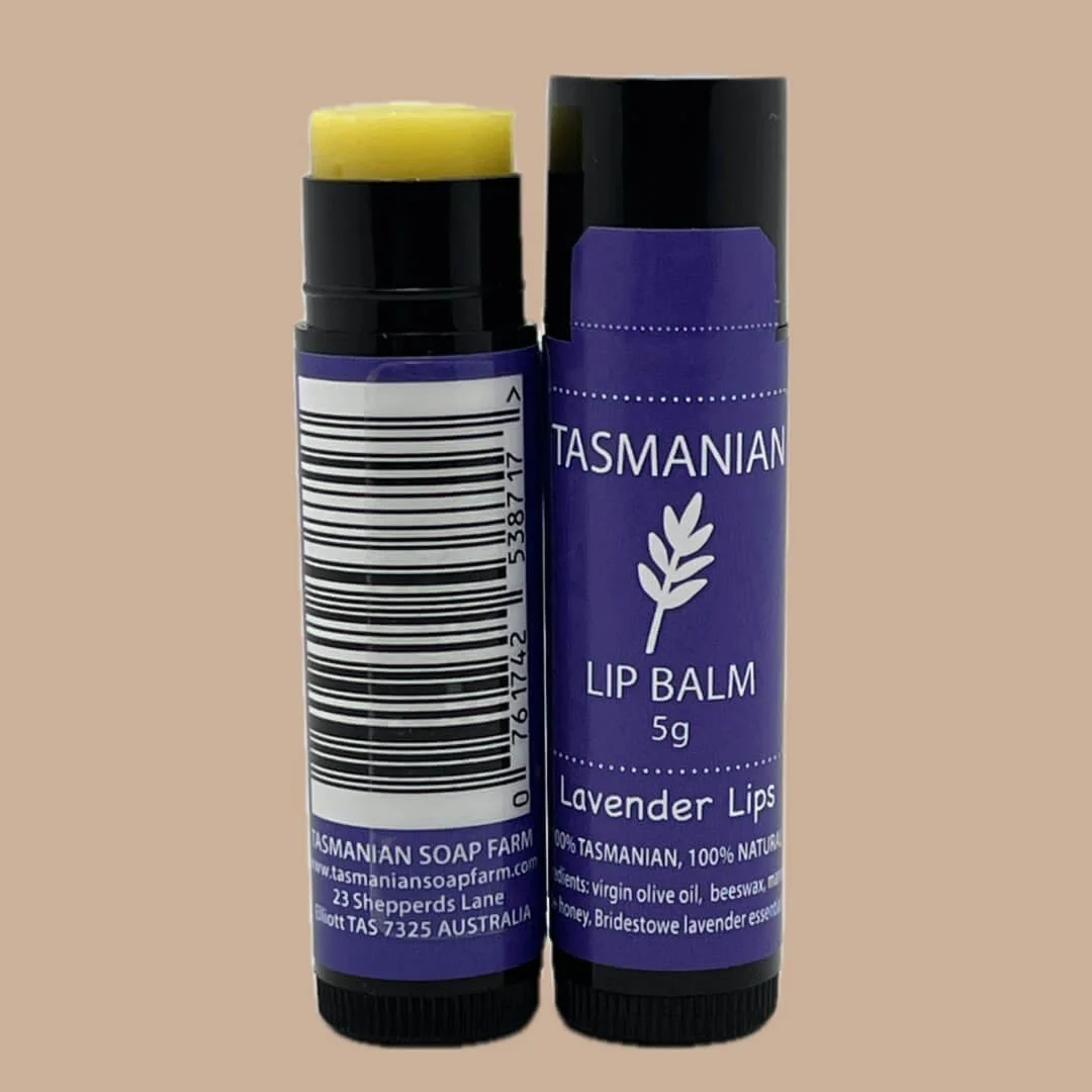 Tasmanian lip balm in a tube-lavender lips (5g)