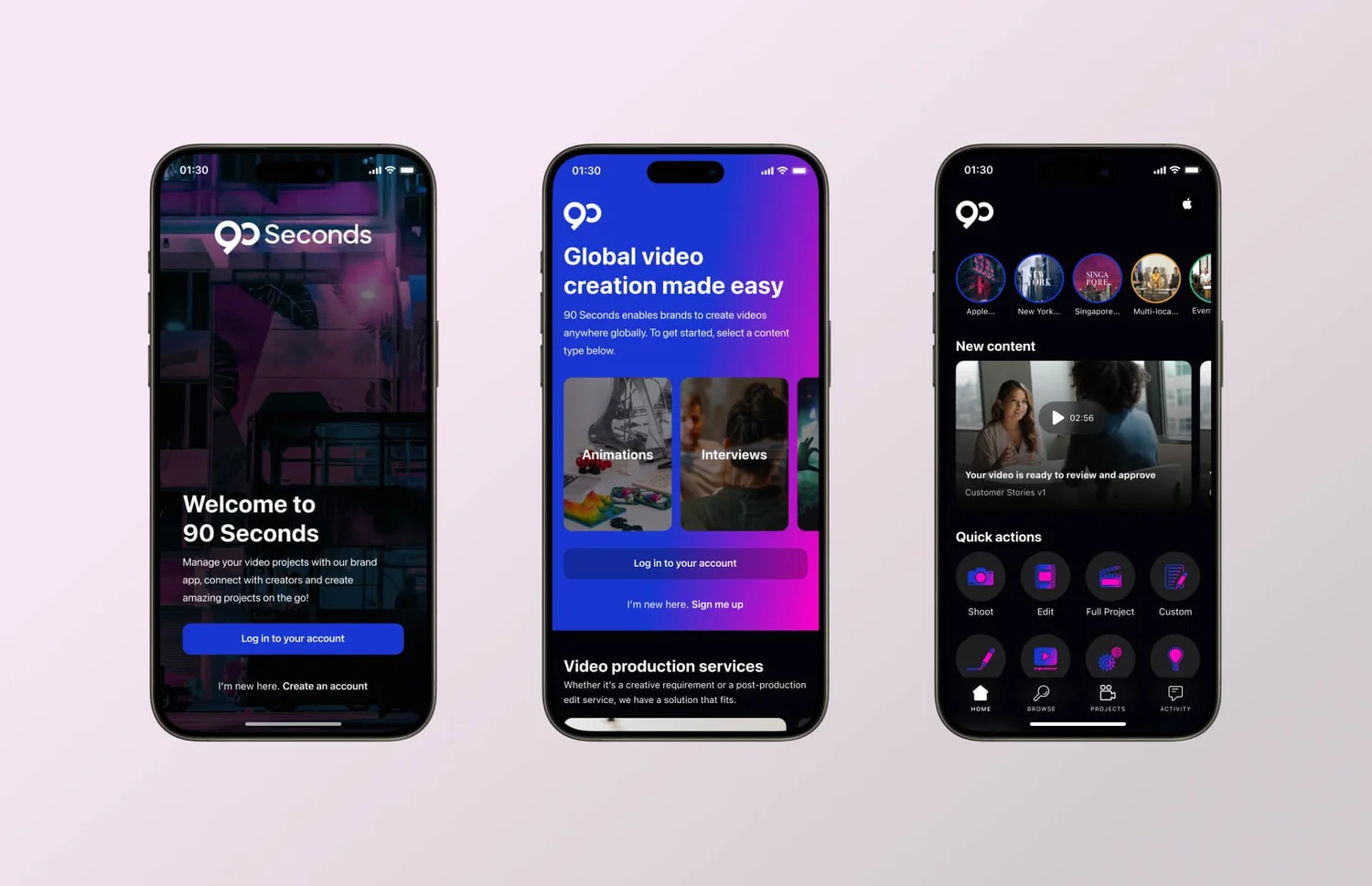 90 Seconds Brand App — K / O