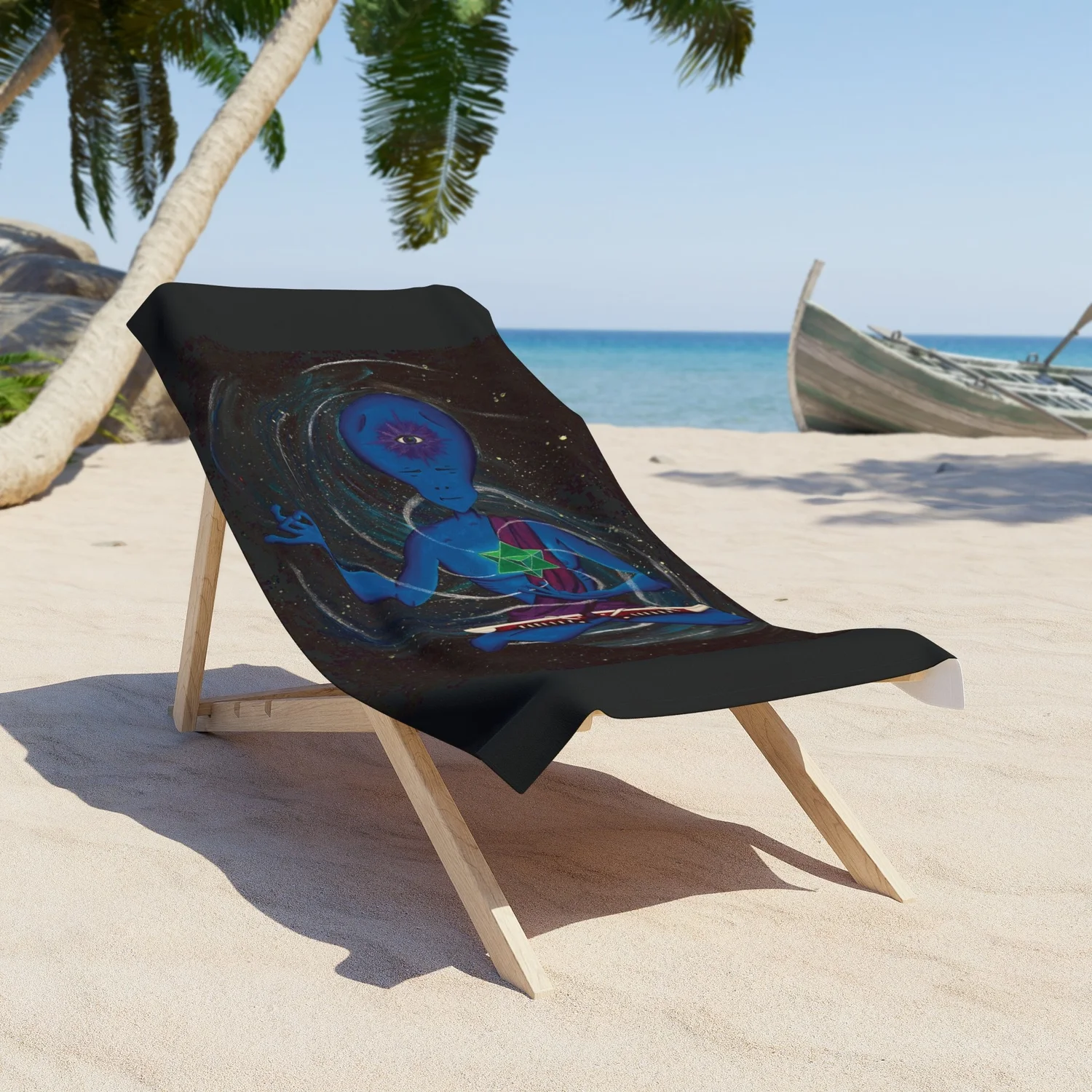 Alienlightenment- Beach Towel — Holland Creative