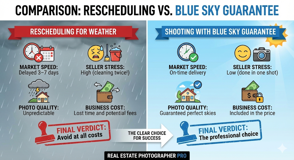 Comparison: Rescheduling Vs. Blue Sky Guarantee