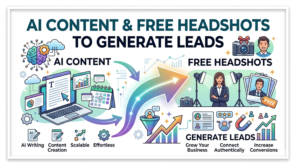 AI Content and Free Headshots to Generate Leads