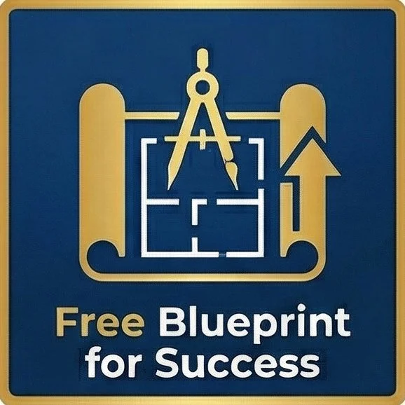 Free icon blue gold success guide