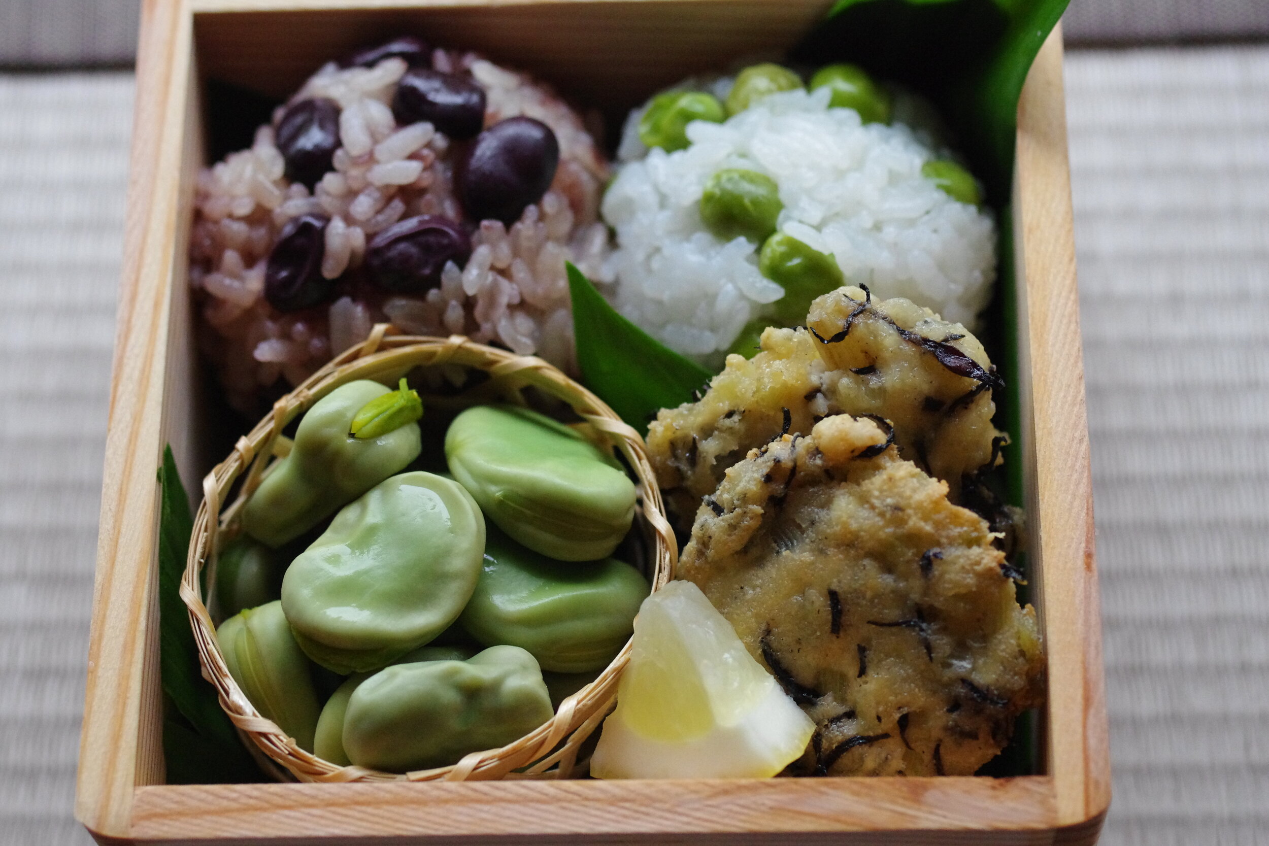 Sora mame         (fava bean) mashed tofu salad