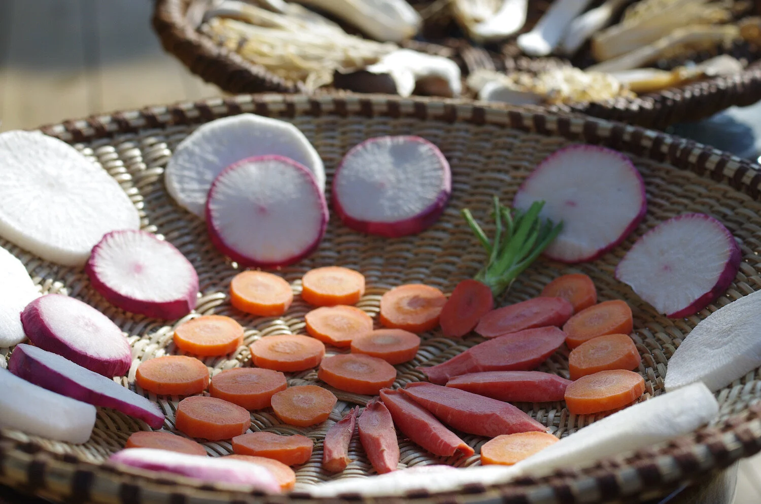 Drying vegetables