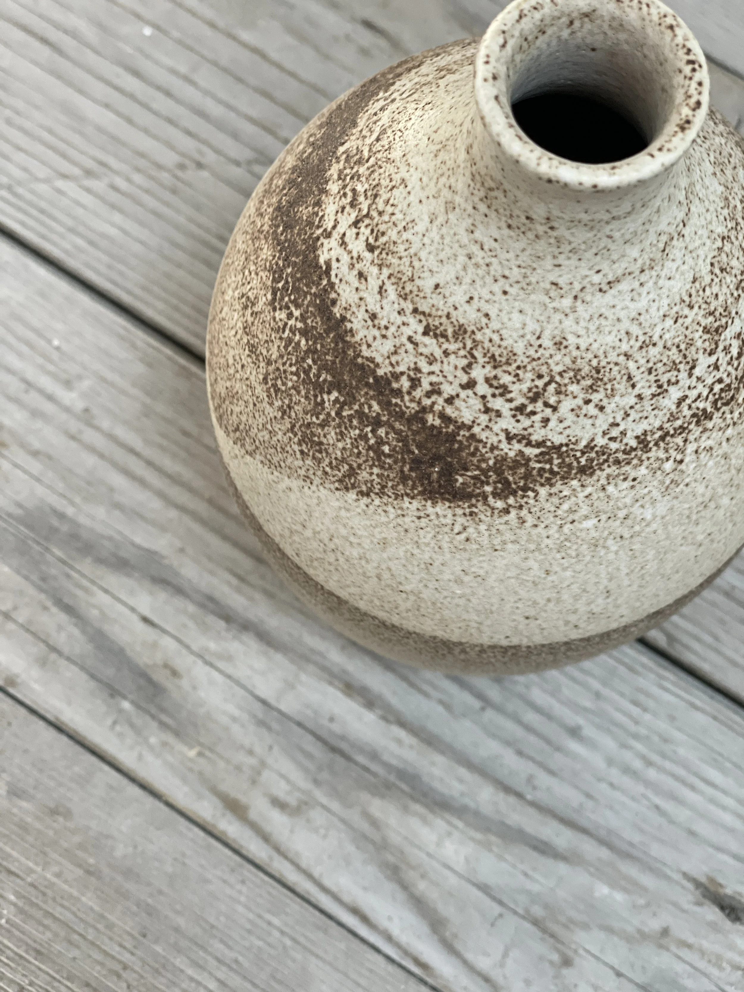 Ceramic Bottle in matt rusty glaze 1.JPG