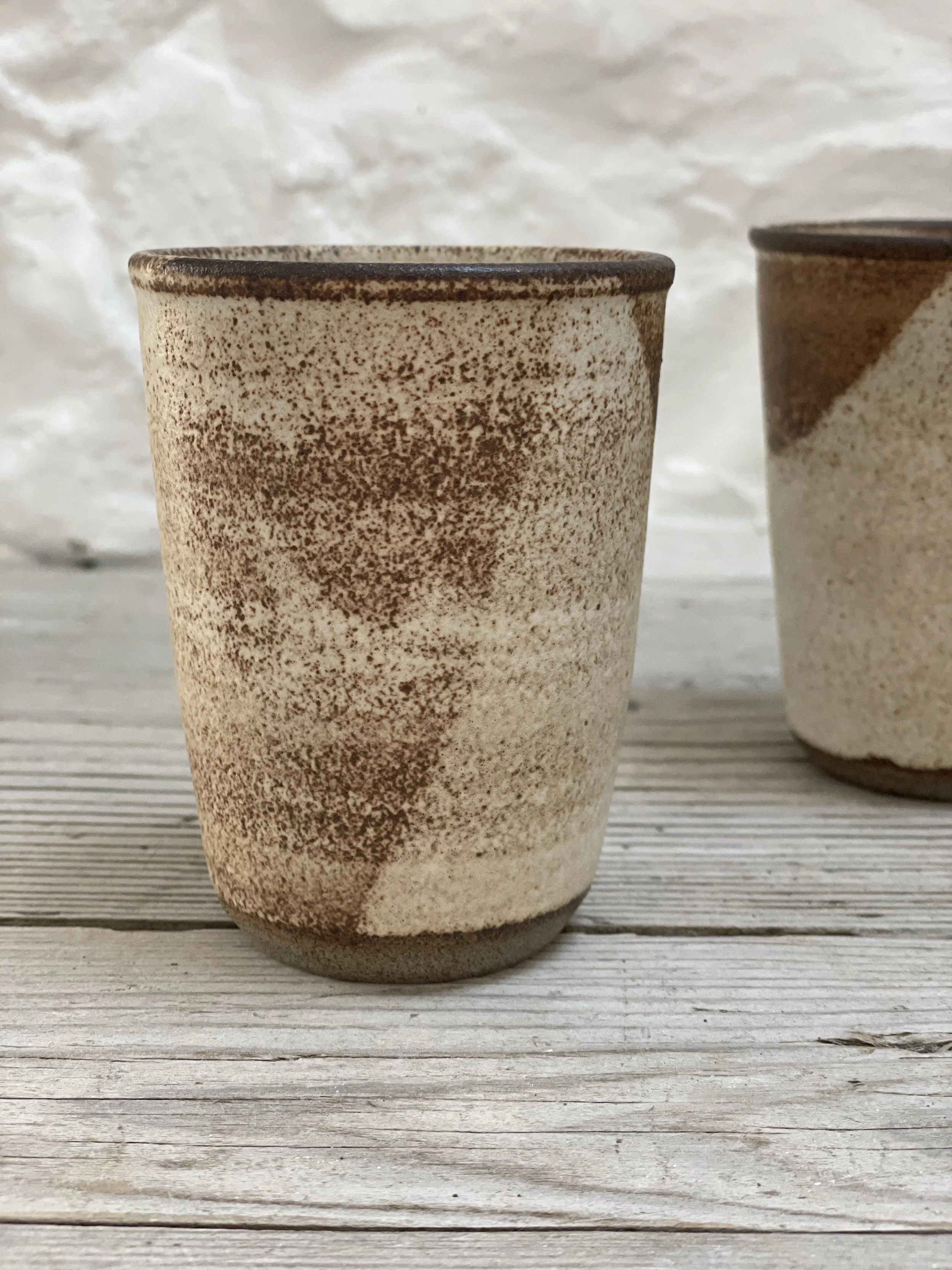 Ceramic Beaker in matt rusty glaze 1.JPG