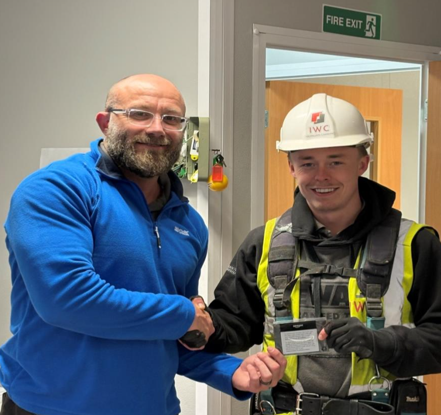 Jake Price recognised for Site Excellence