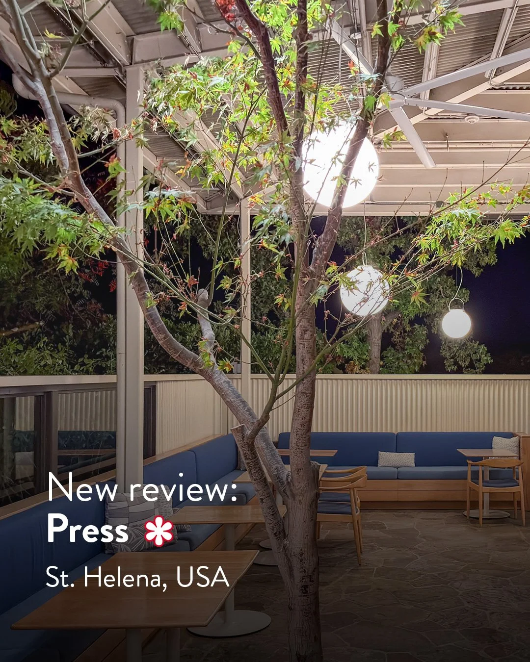 :

💥 New review on my blog:
🍽️ Press ⭐
📍 St. Helena 🇺🇸
👆 Read the full review now &mdash; link in bio!

Chilly wind, expensive wine, lukewarm dishes. My full experience at Michelin-starred &ldquo;Press&rdquo; in St. Helena is now online on my b