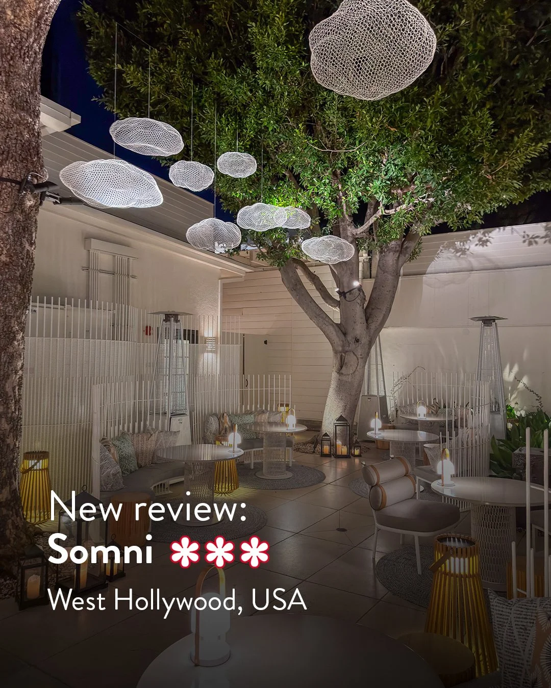 :

💥 New review on my blog:
🍽️ Somni ⭐⭐⭐
📍 West Hollywood, CA 🇺🇸
👆 Read the full review now &mdash; link in bio!

Three Michelin stars straight after opening, near-impossible reservations, and a spectacular stage: welcome to &ldquo;Somni&rdquo;