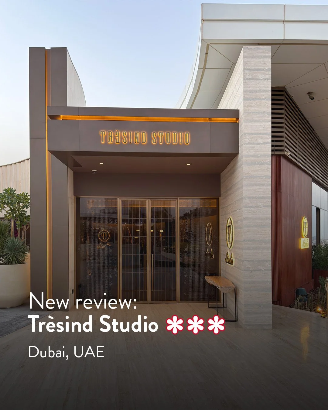 :

💥 New review on my blog:
🍽️ Tr&egrave;sind Studio ⭐⭐⭐
📍 Dubai 🇦🇪
👆 Read the full review now &mdash; link in bio!

Indian restaurant &ldquo;Tr&egrave;sind Studio&rdquo; in Dubai has been awarded three Michelin stars. Rightly so &mdash; it is 