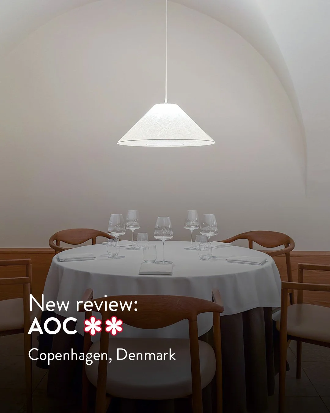 :

💥 New review on my blog:
🍽️ AOC ⭐⭐
📍 Copenhagen 🇩🇰
👆 Read the full review now &mdash; link in bio.

Twelve courses in, I realized I wasn&rsquo;t curious about the remaining six.
Why I stopped the menu early at two-Michelin-starred AOC in Cop