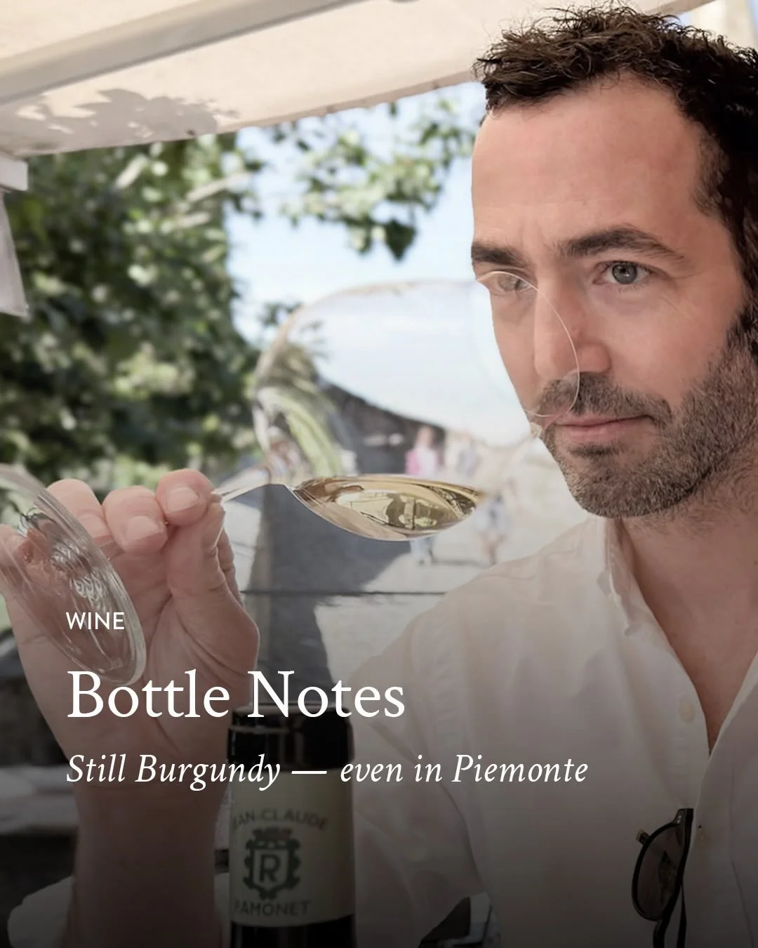 Some notes on bottles opened over the past weeks &mdash; from Hamburg through Provence to Piemonte, but never without Burgundy. Cheers! 🍷

🍇 2022 Chassagne-Montrachet 1er Cru &ldquo;Morgeot&rdquo;, Domaine Jean-Claude Ramonet
Citrus, green apple an